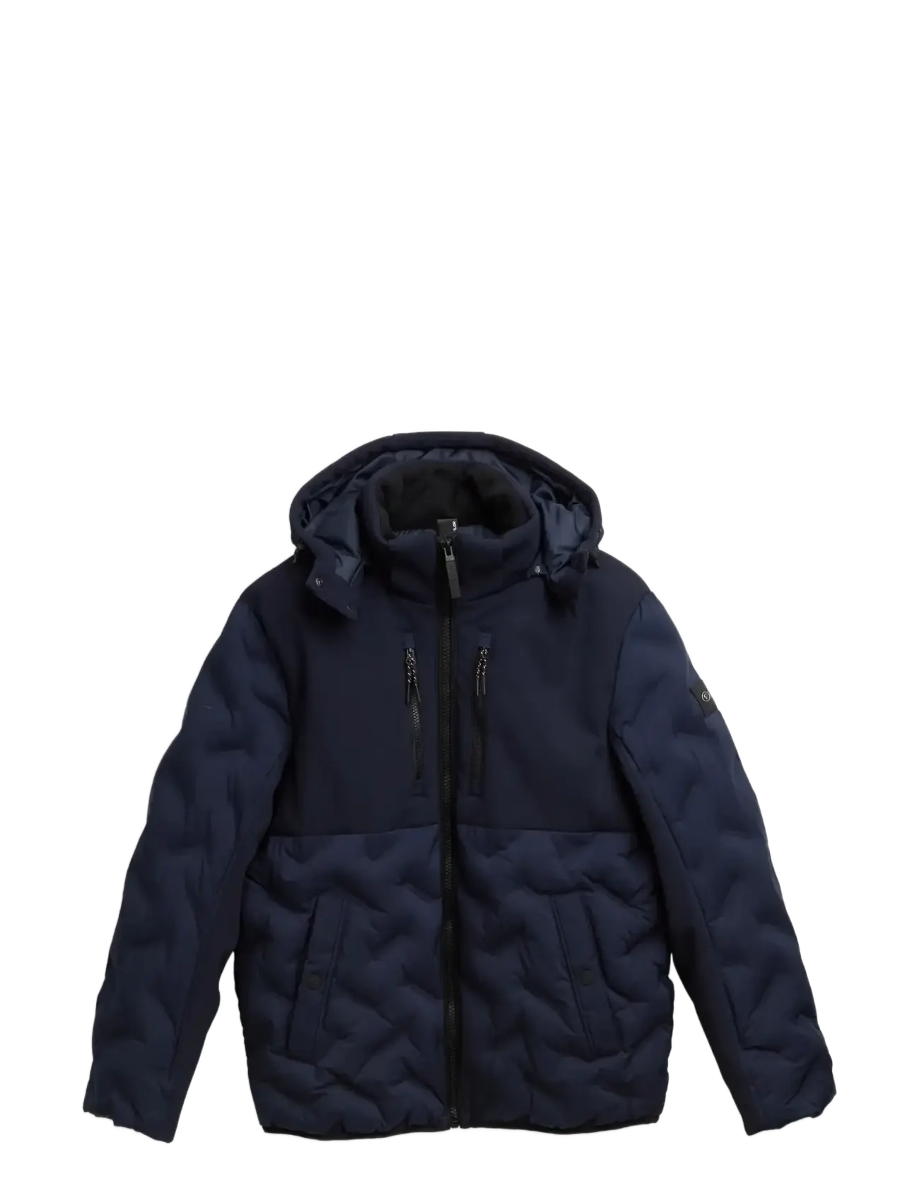 TOM TAILOR Hybrid Puffer Jacke Navy - S - Herren