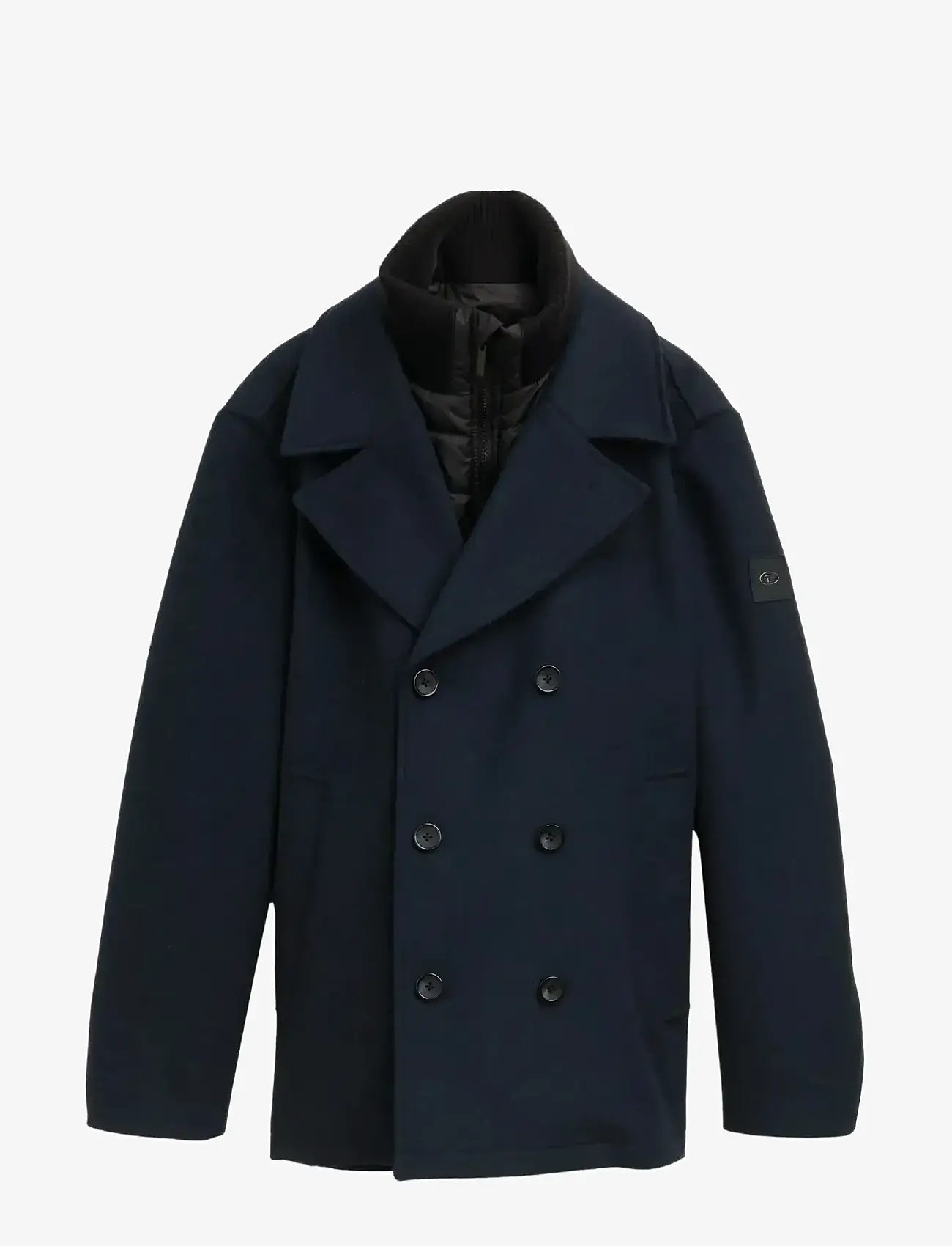 Tom Tailor - wool caban with insert - mäntel - sky captain blue - 0