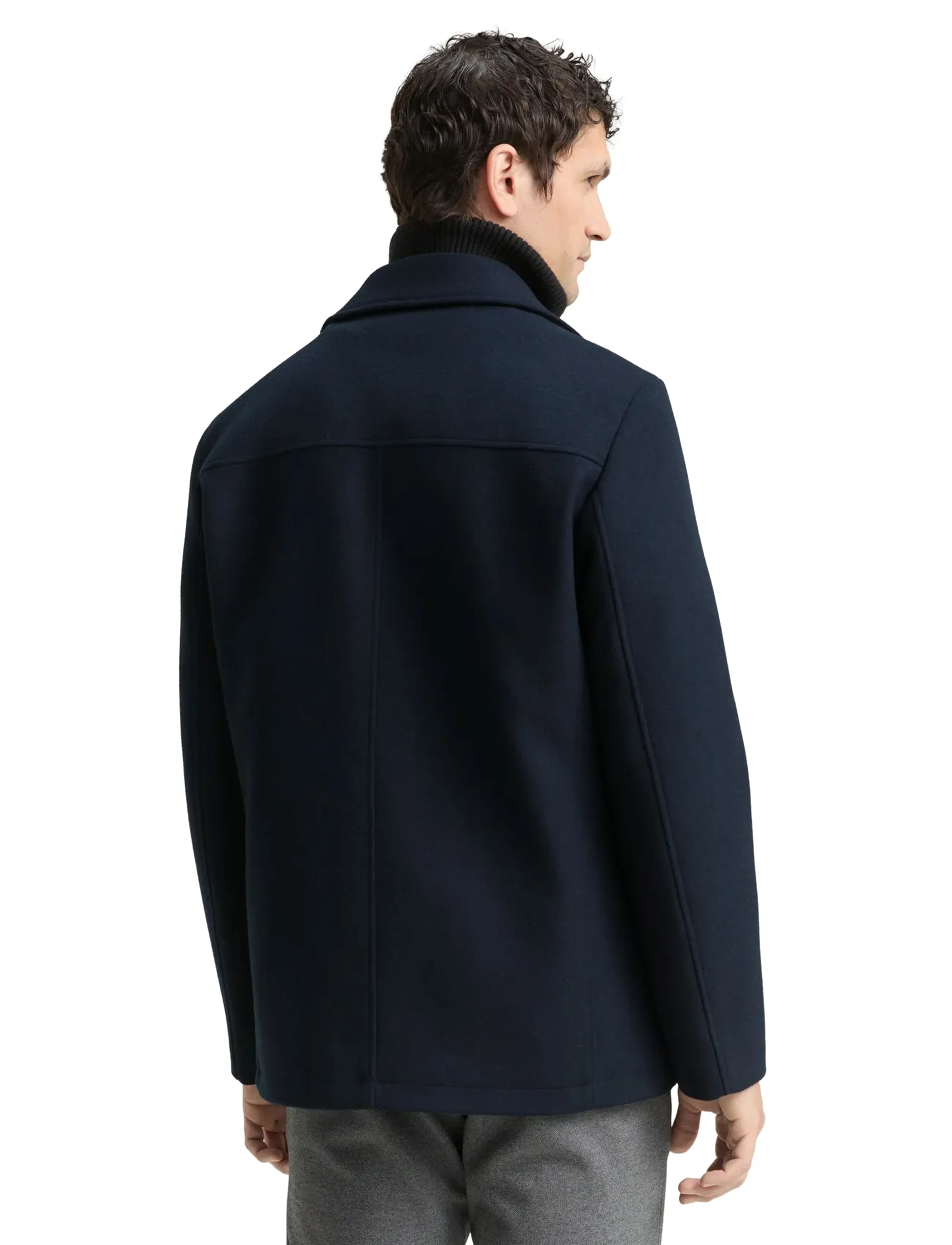 Tom Tailor - wool caban with insert - ullrockar - sky captain blue - 2
