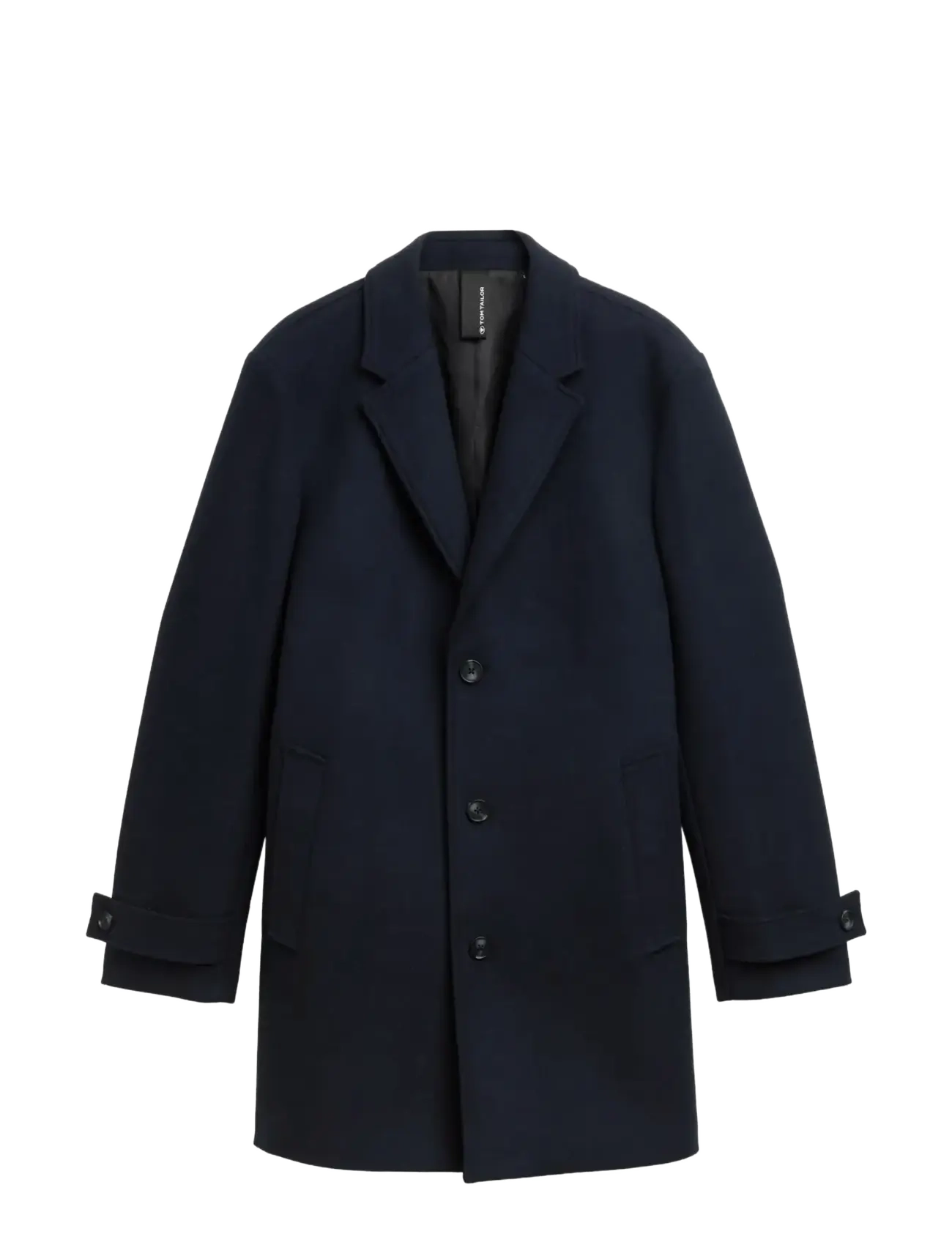 Tom Tailor Classic Wool Coat, L, Coats, Marineblau - Männerswear