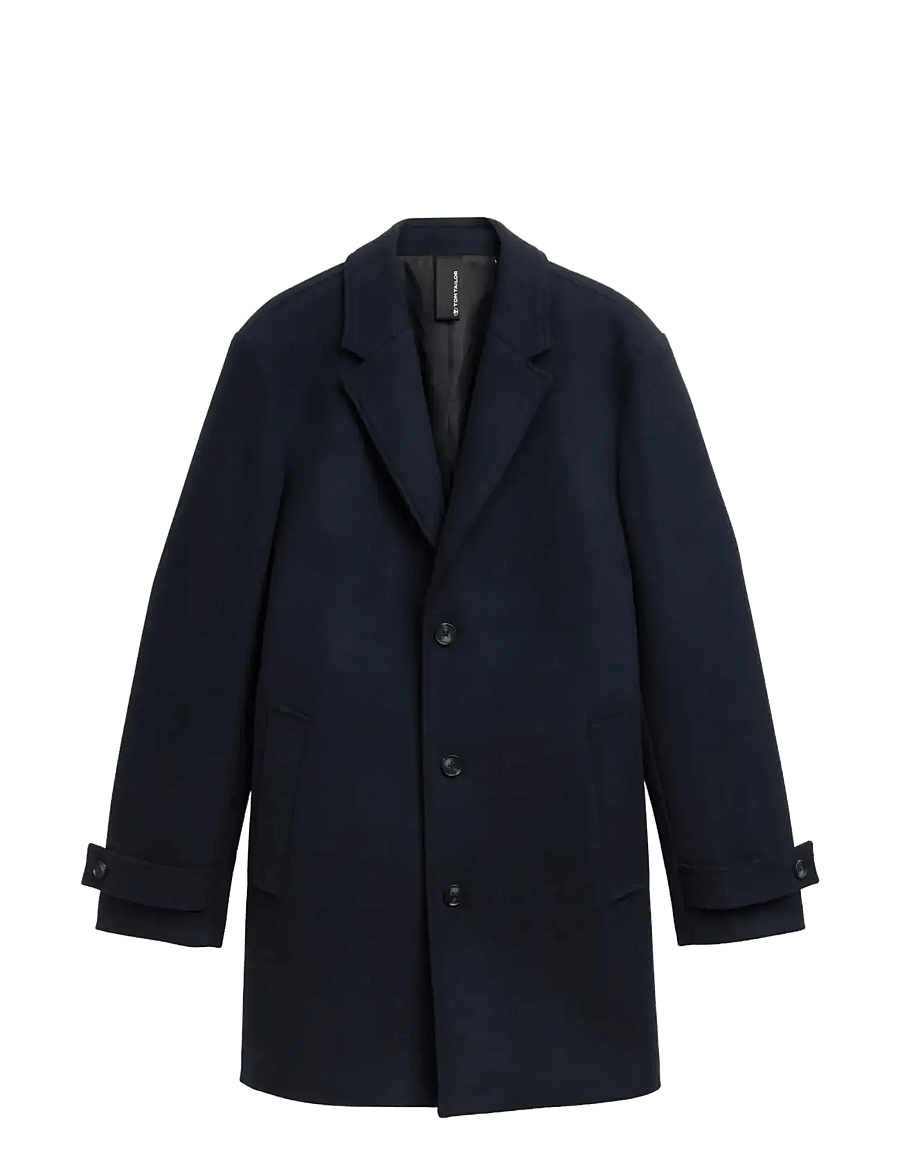 Tom Tailor - classic wool coat - wollmäntel - sky captain blue - 0