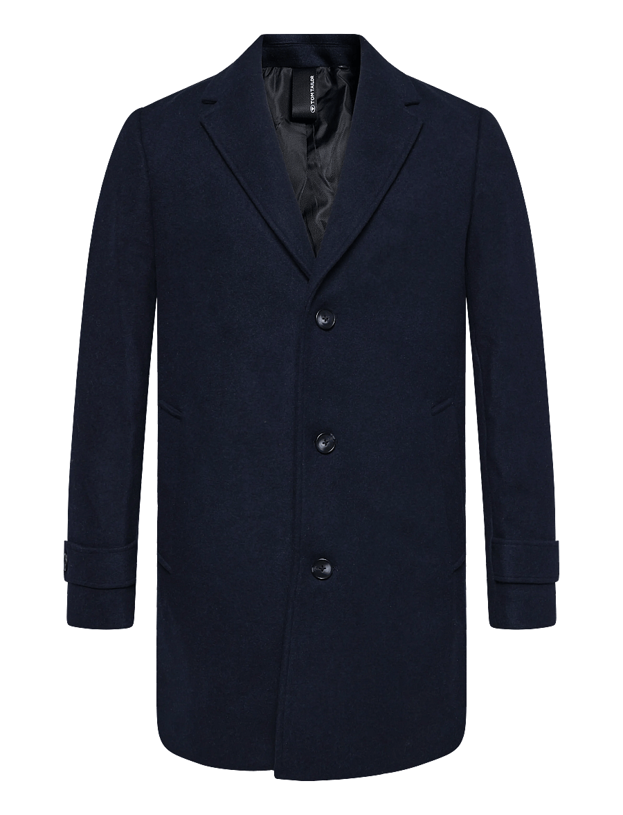 Tom Tailor - classic wool coat - winterjacken - sky captain blue - 1