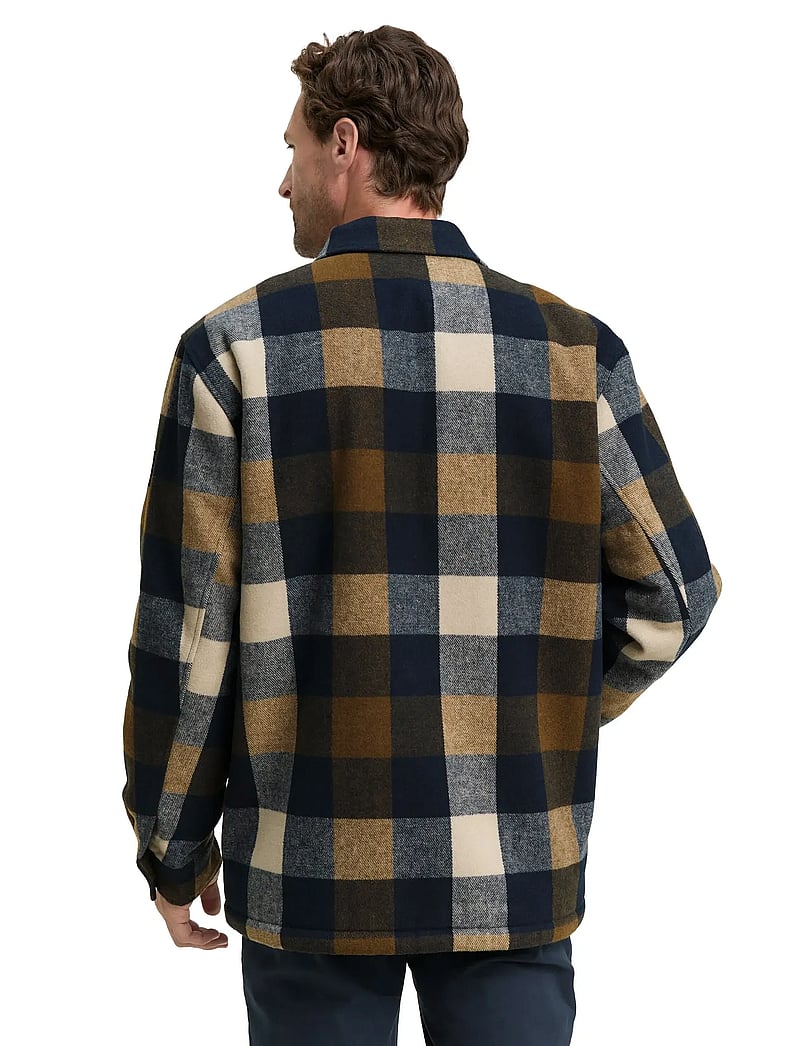 Tom Tailor - wool shirt jacket - jacken - brown navy check - 2