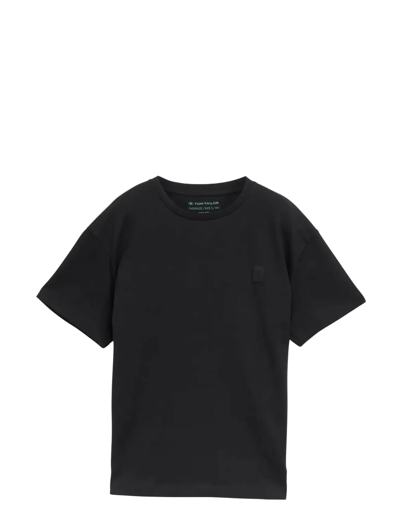 TOM TAILOR Oversize Basic T-Shirt Schwarz - 140 - Kinder