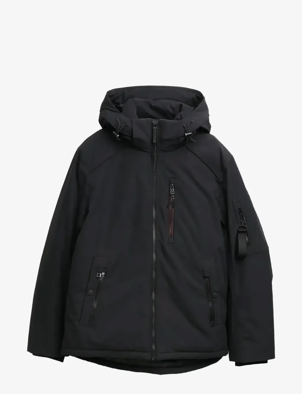 Tom Tailor - padded jacket with hood - vinterjakker - black - 1
