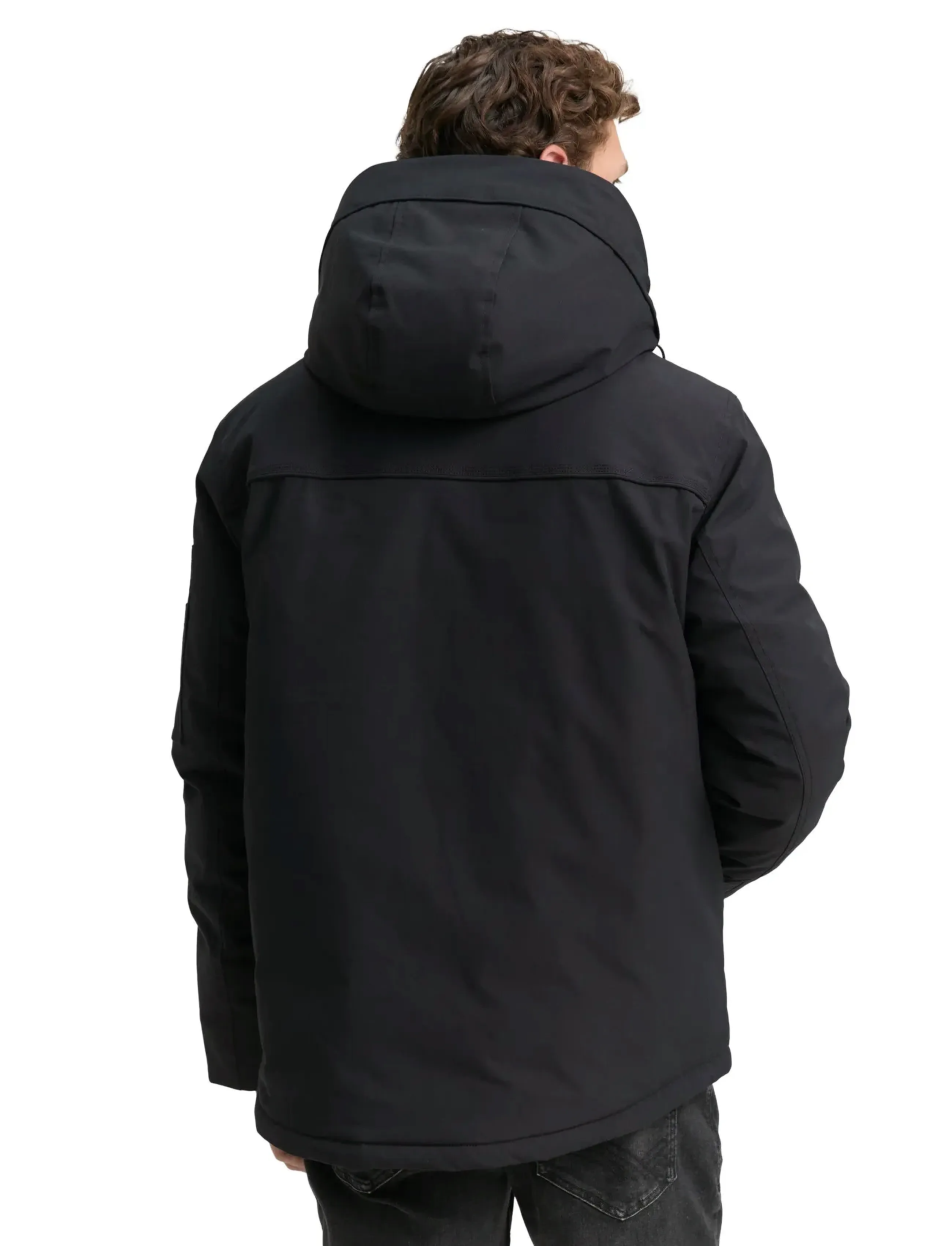 Tom Tailor - padded jacket with hood - winterjacken - black - 2