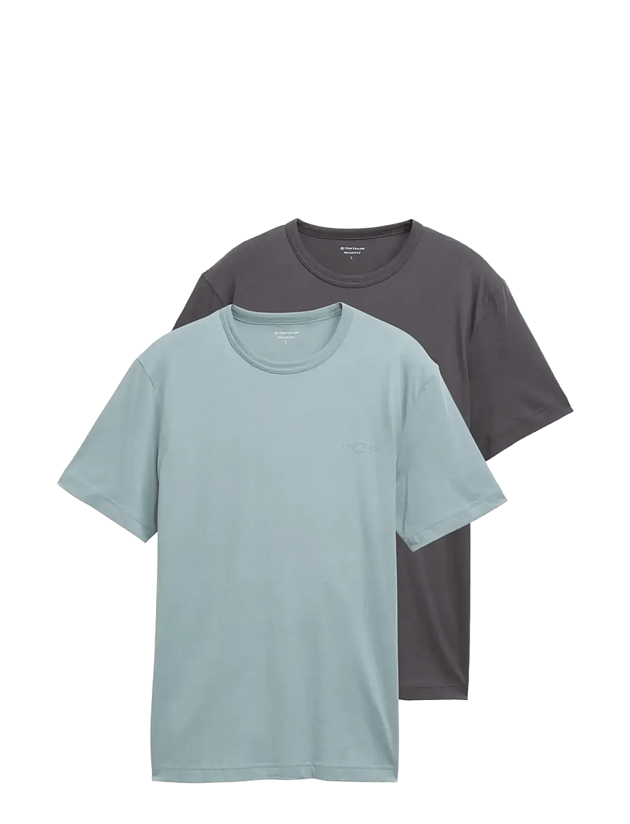 Tom Tailor - doublepack t-shirts, packaging - grey mint - 1