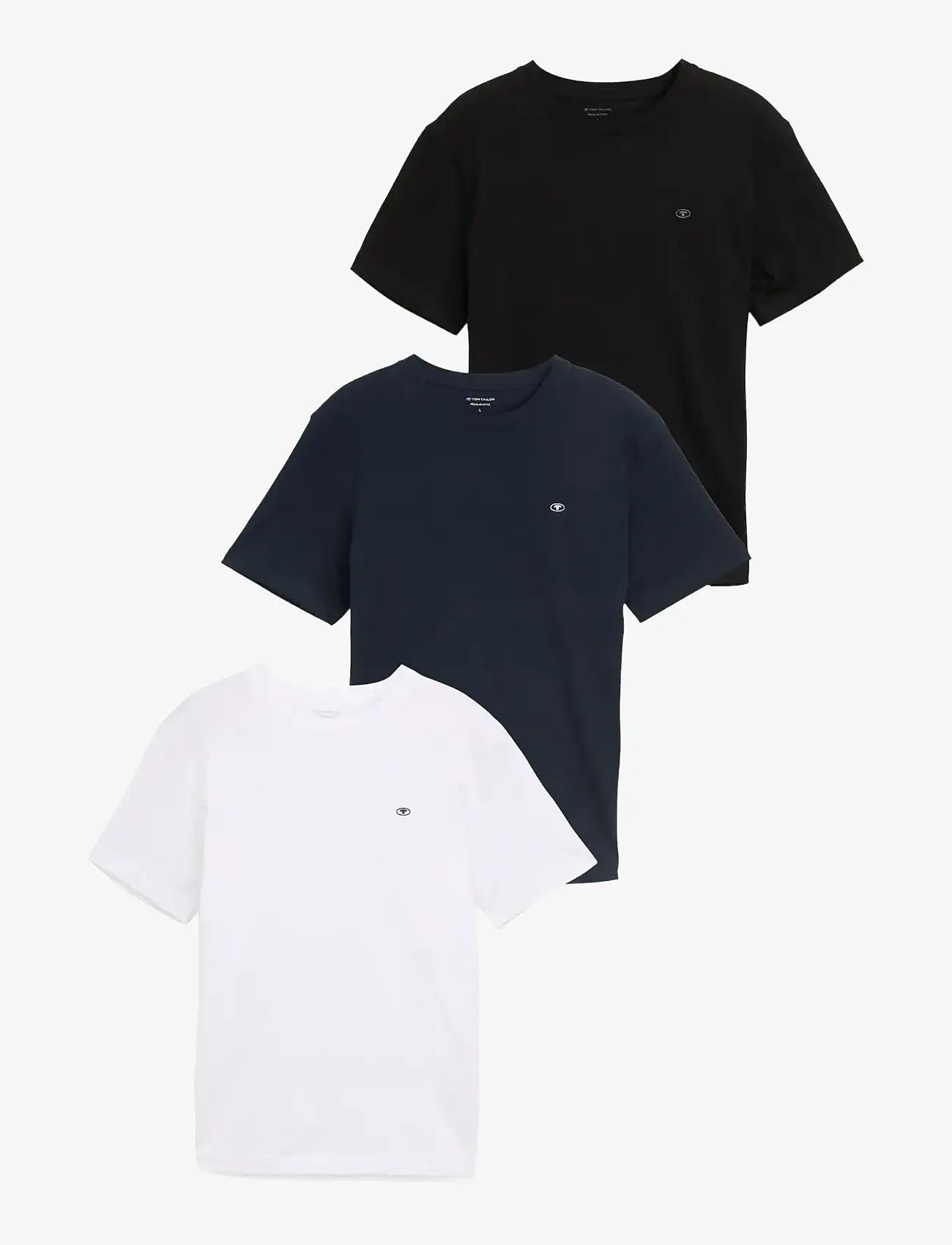Tom Tailor - triplepack t-shirt, packaging - lühikeste varrukatega t-särgid - white - 1