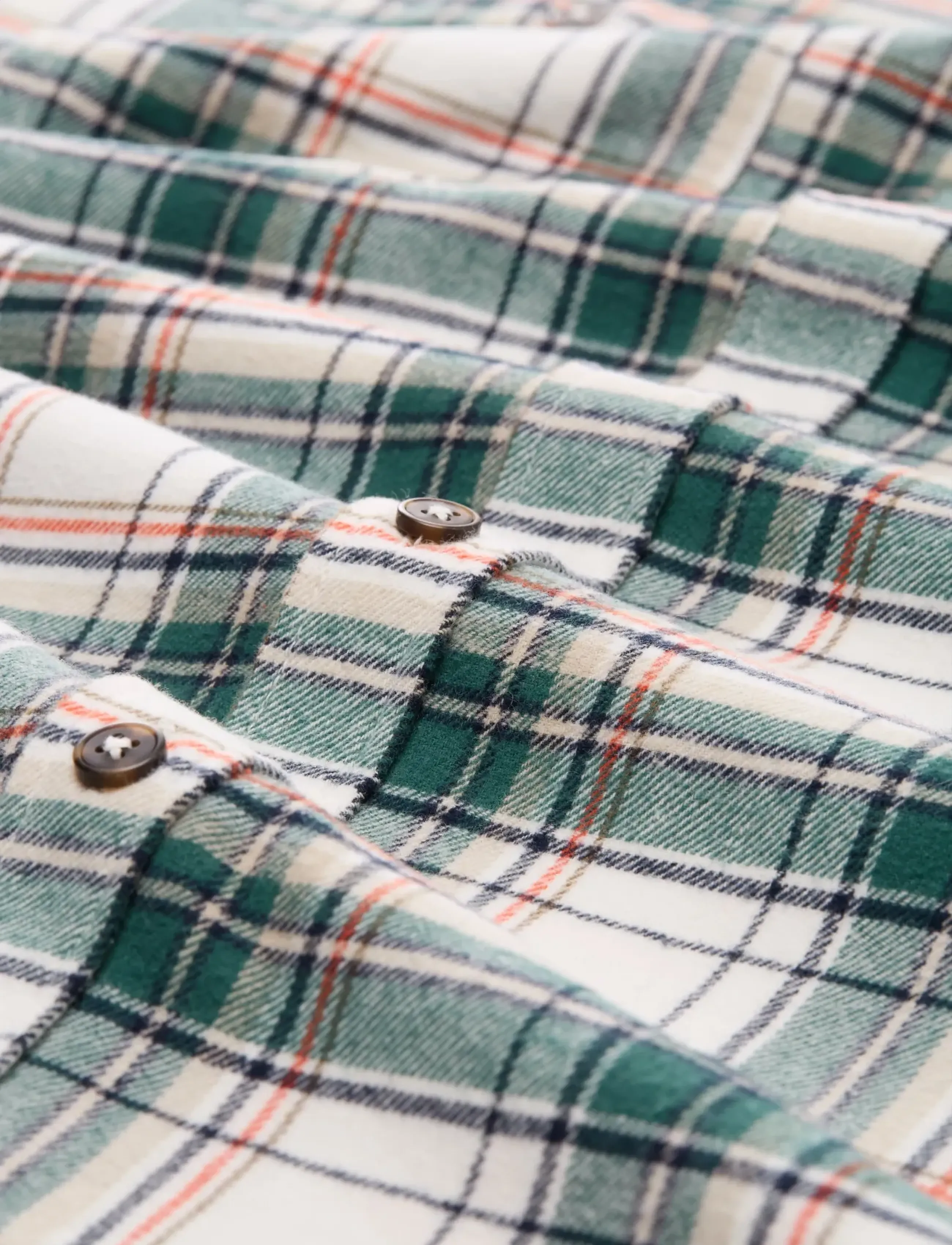 Tom Tailor - comfort checked shirt - mehed - off white multicolor check - 5