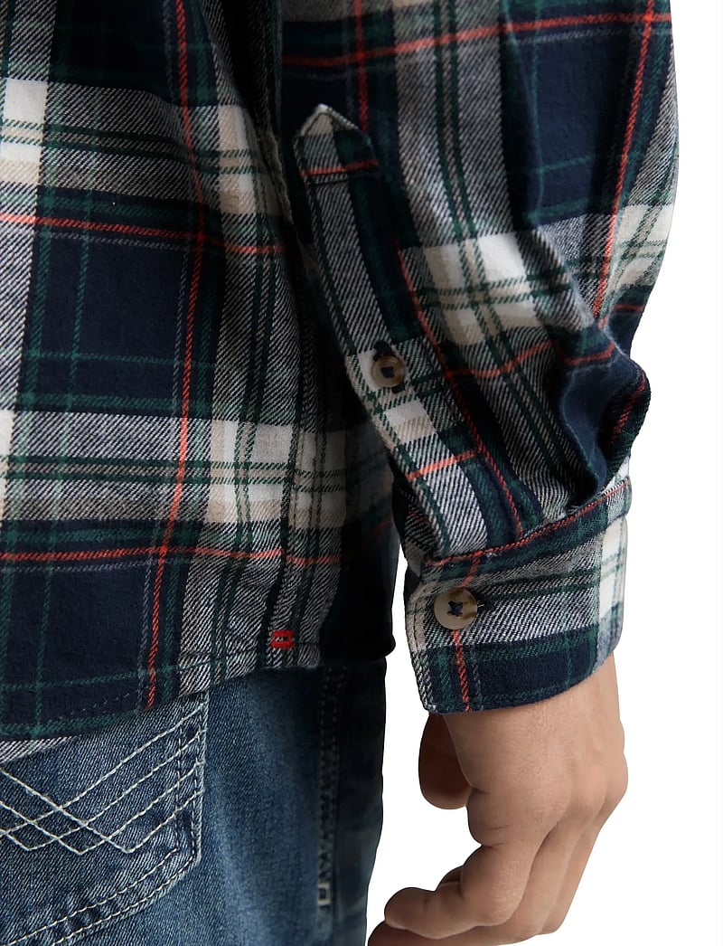 Tom Tailor - comfort checked shirt - flanellskjortor - navy multicolor check - 3