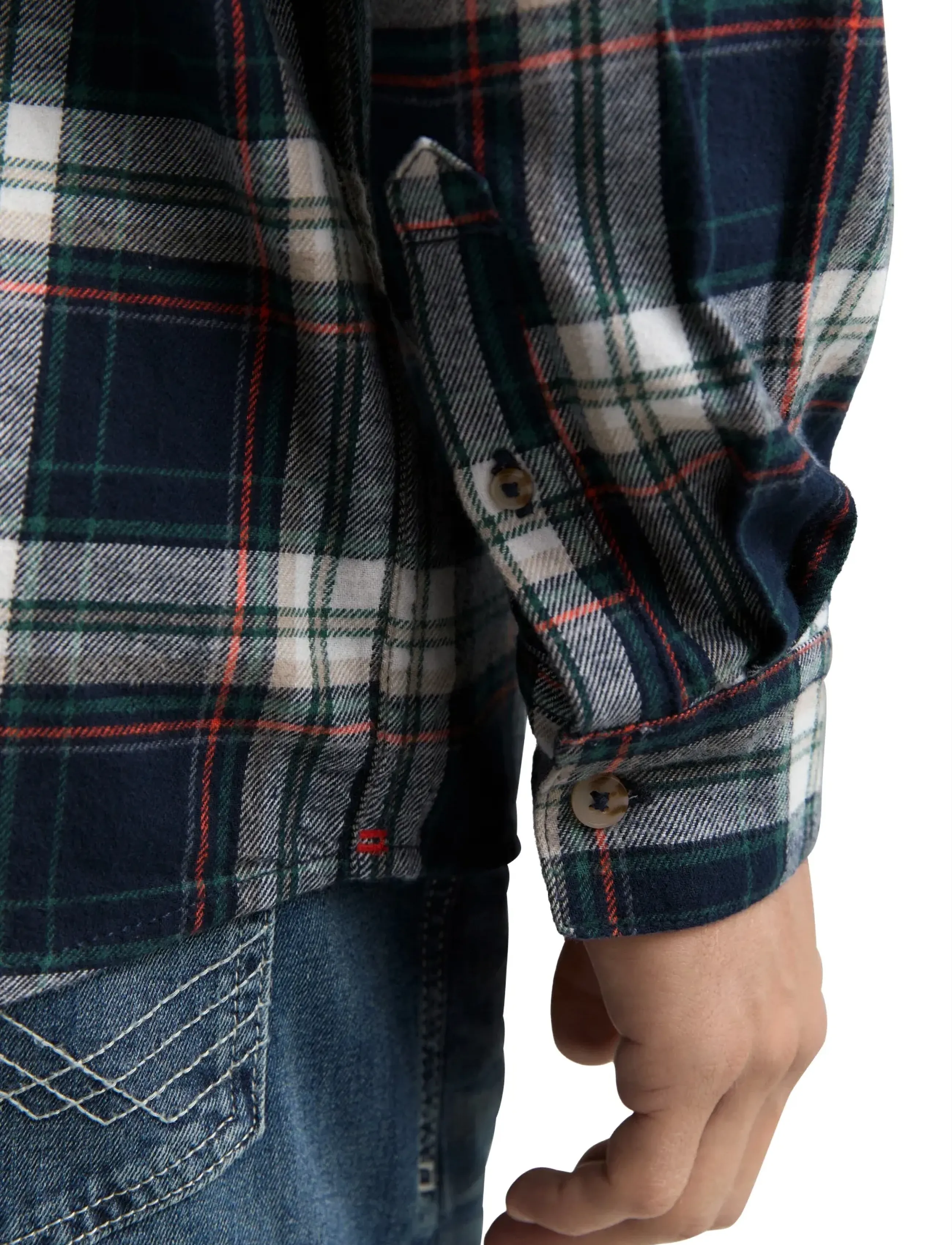 Tom Tailor - comfort checked shirt - flanellsärgid - navy multicolor check - 3