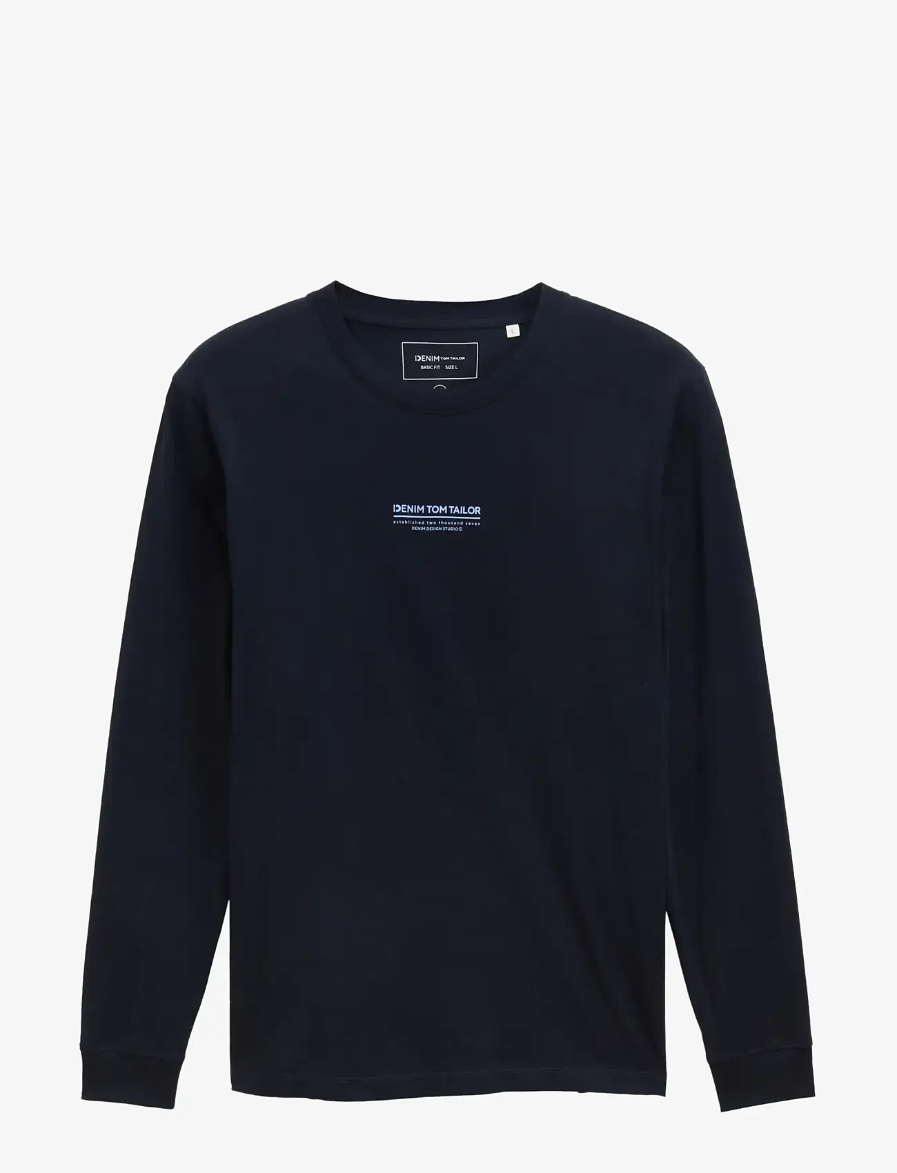 Tom Tailor - printed longsleeve - rudens drabužiai - sky captain blue - 0