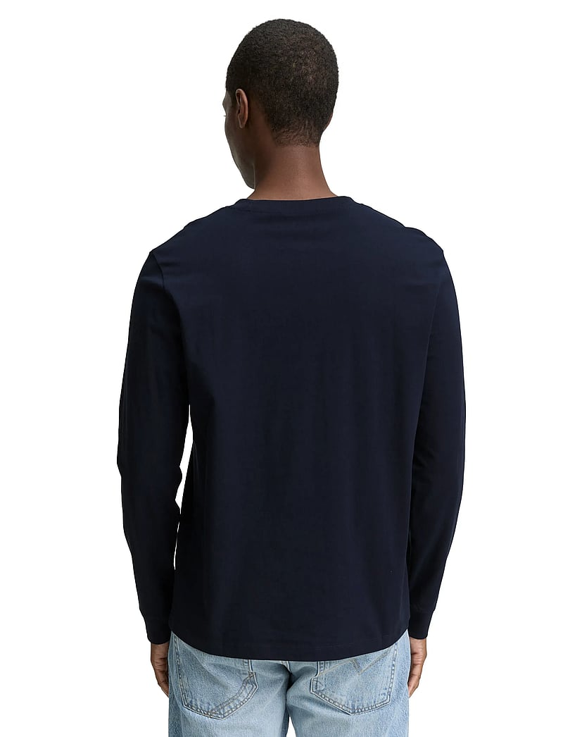 Tom Tailor - printed longsleeve - långärmade t-shirts - sky captain blue - 2