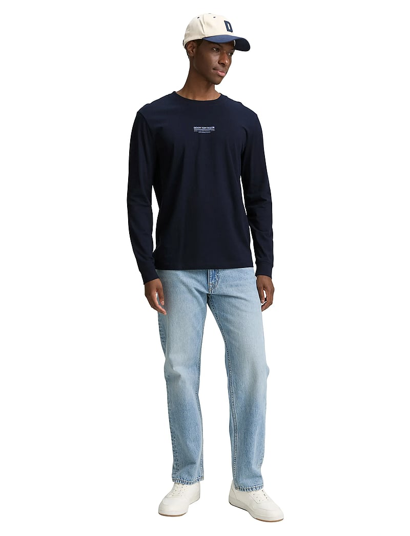 Tom Tailor - printed longsleeve - långärmade t-shirts - sky captain blue - 3