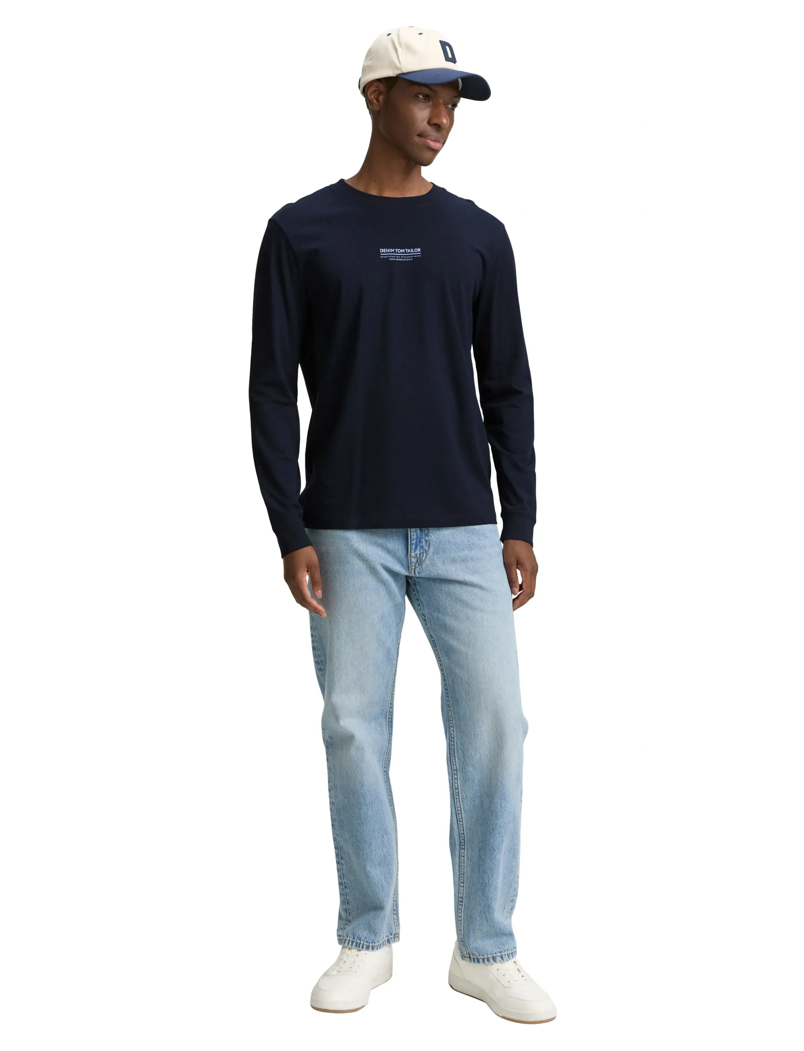 Tom Tailor - printed longsleeve - de laveste prisene - sky captain blue - 3