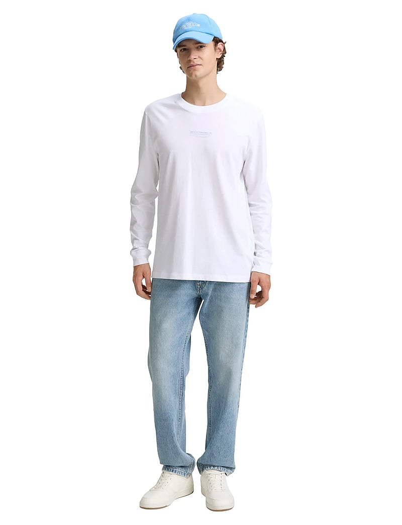 Tom Tailor - printed longsleeve - långärmade t-shirts - white - 3