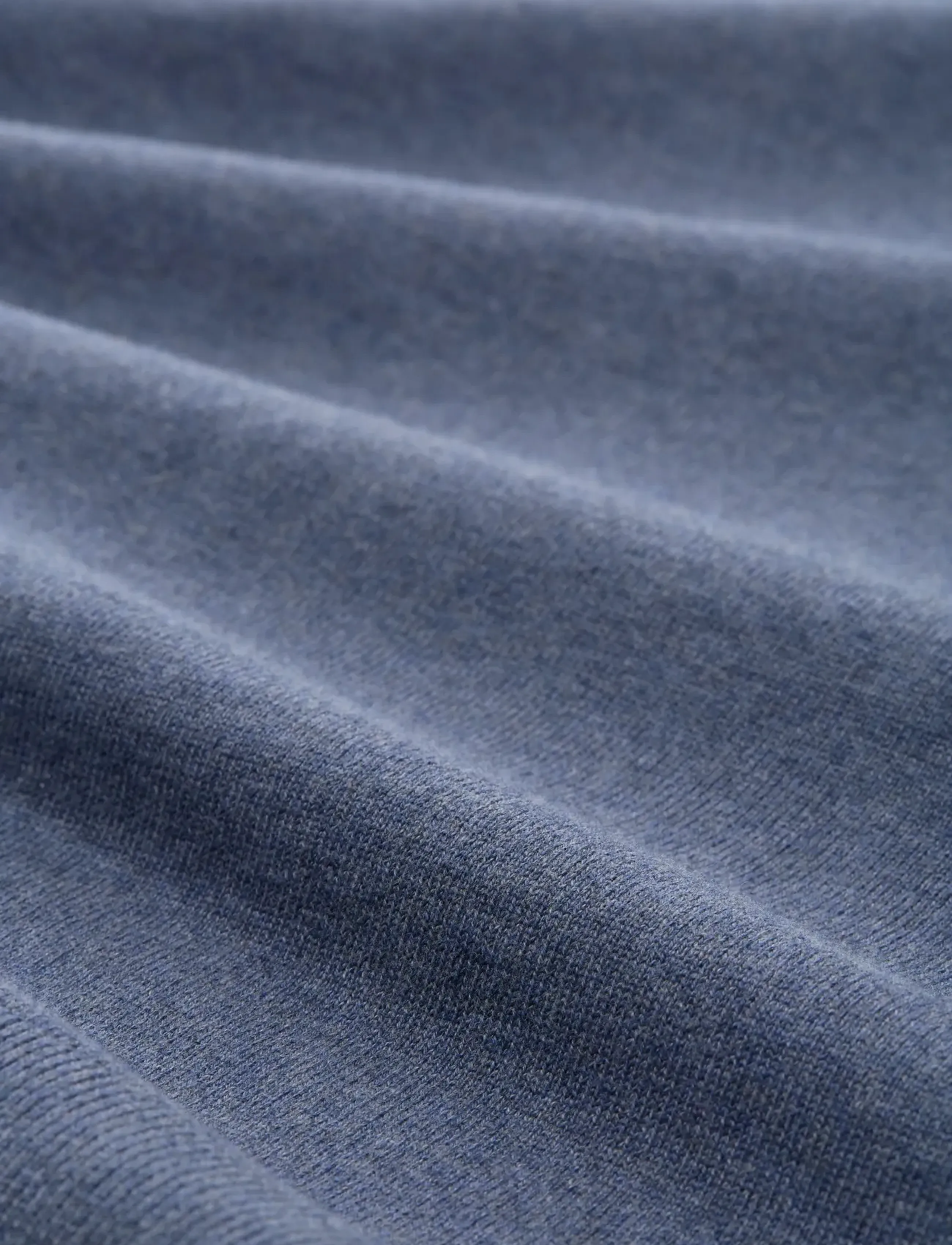 Tom Tailor - basic knit troyer - strik - vintage indigo blue melange - 5