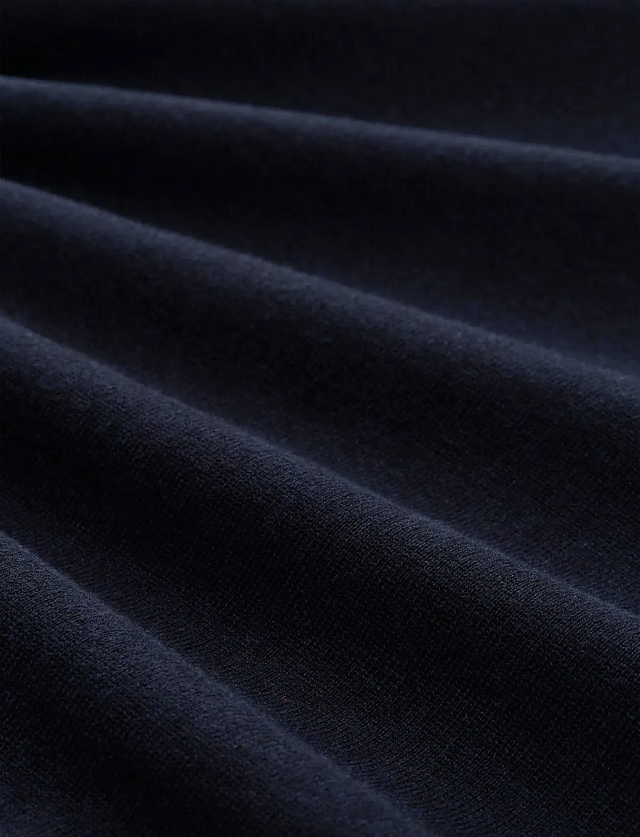 Tom Tailor - basic knit troyer - half zip jumpers - knitted navy melange - 5