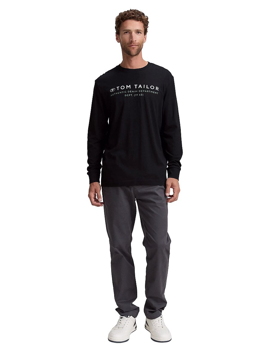 Tom Tailor - printed longsleeve - pikkade varrukatega t-särgid - black - 0