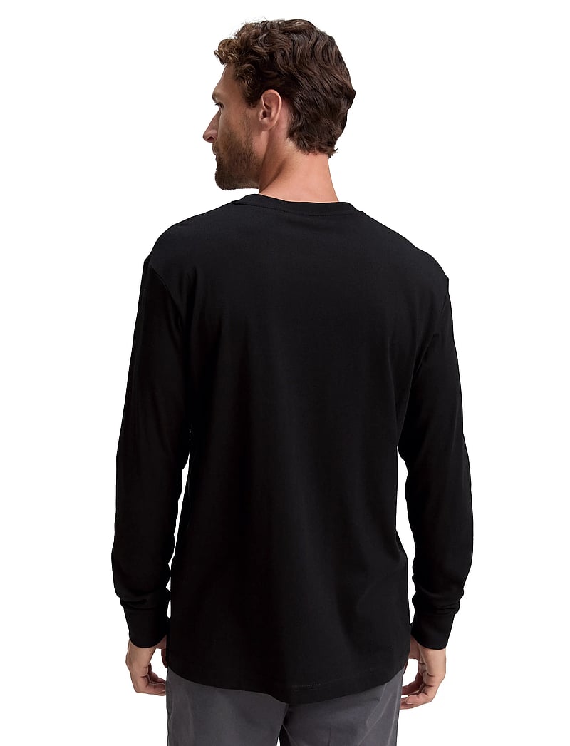 Tom Tailor - printed longsleeve - långärmade t-shirts - black - 2