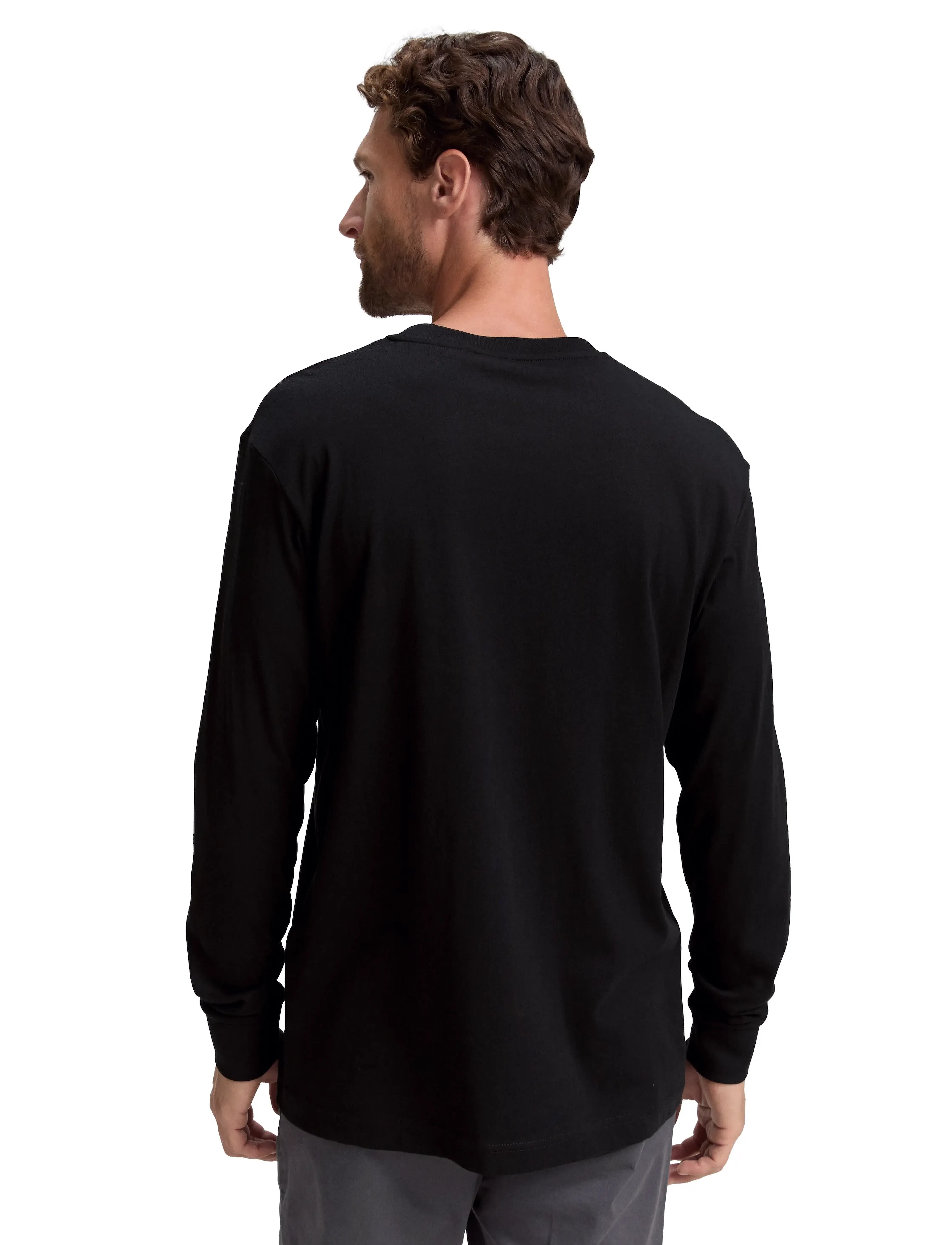 Tom Tailor - printed longsleeve - pikkade varrukatega t-särgid - black - 2