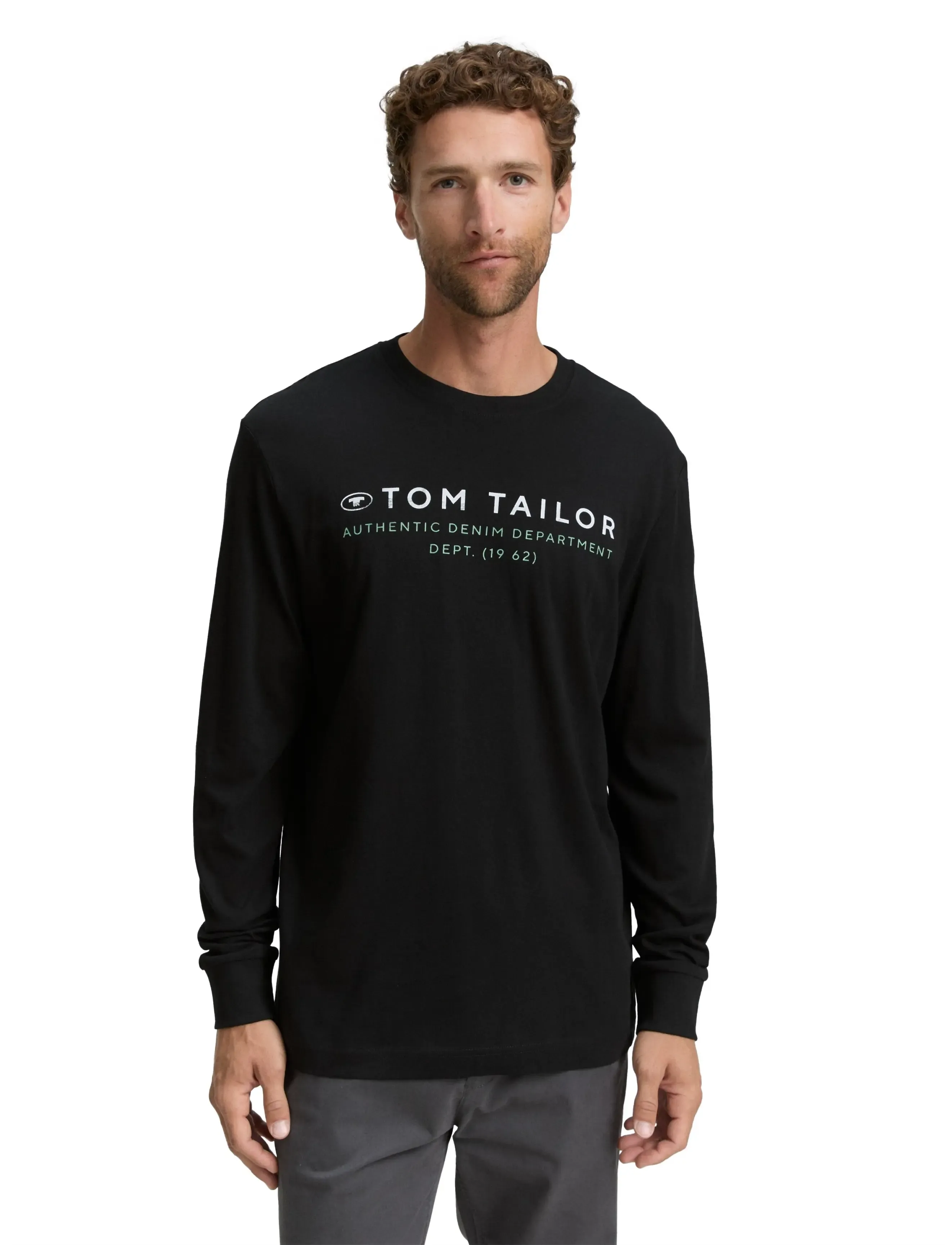 Tom Tailor - printed longsleeve - pikkade varrukatega t-särgid - black - 4