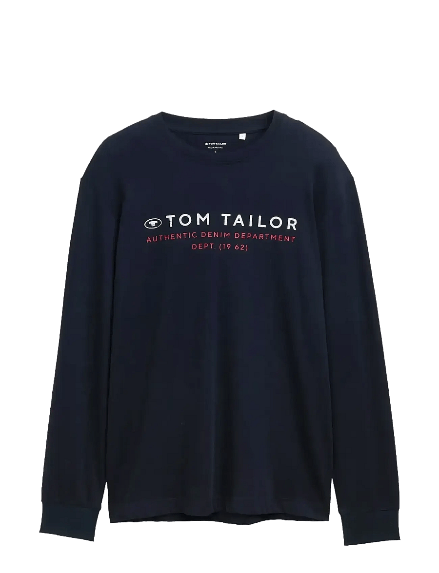 Tom Tailor - printed longsleeve - langärmelige t-shirts - sky captain blue - 1
