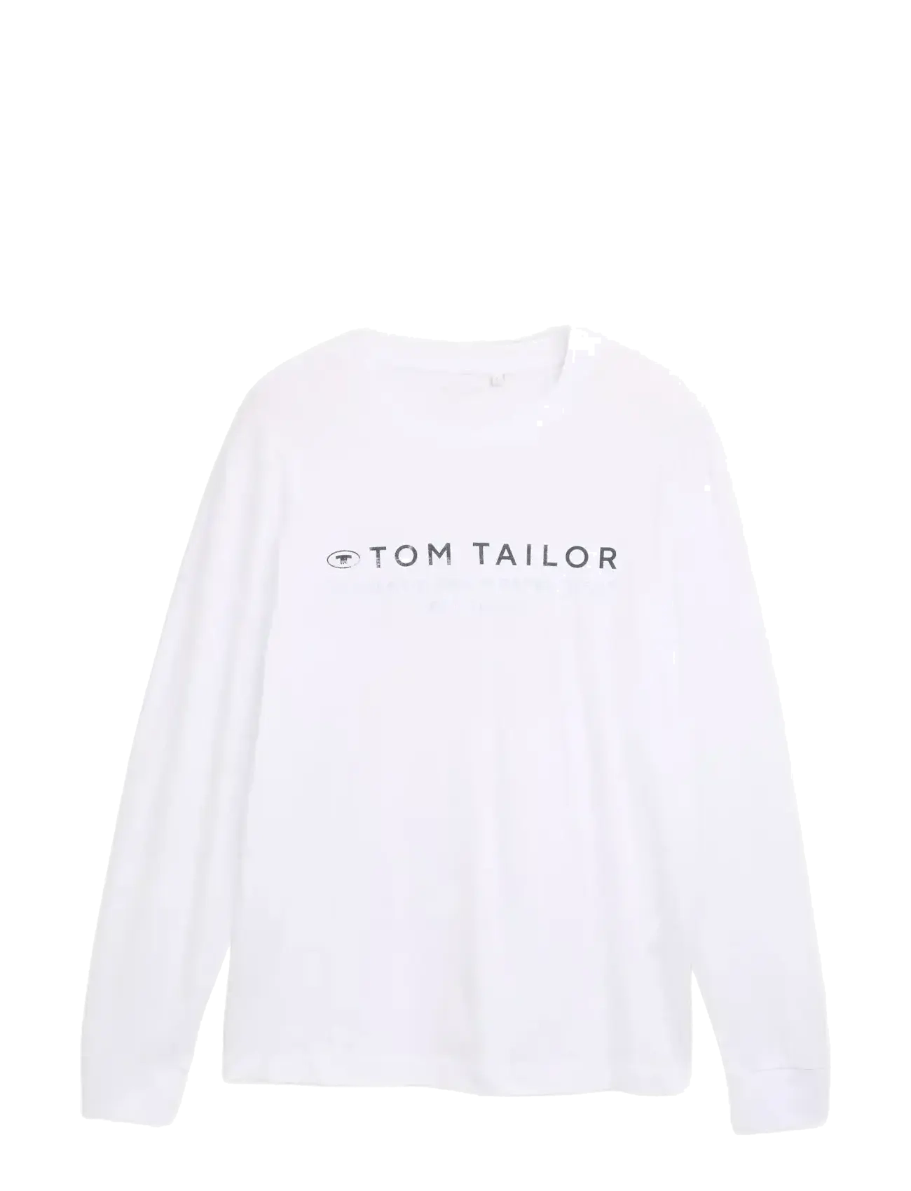 TOM TAILOR Printed Longsleeve Weiß - M - Herren