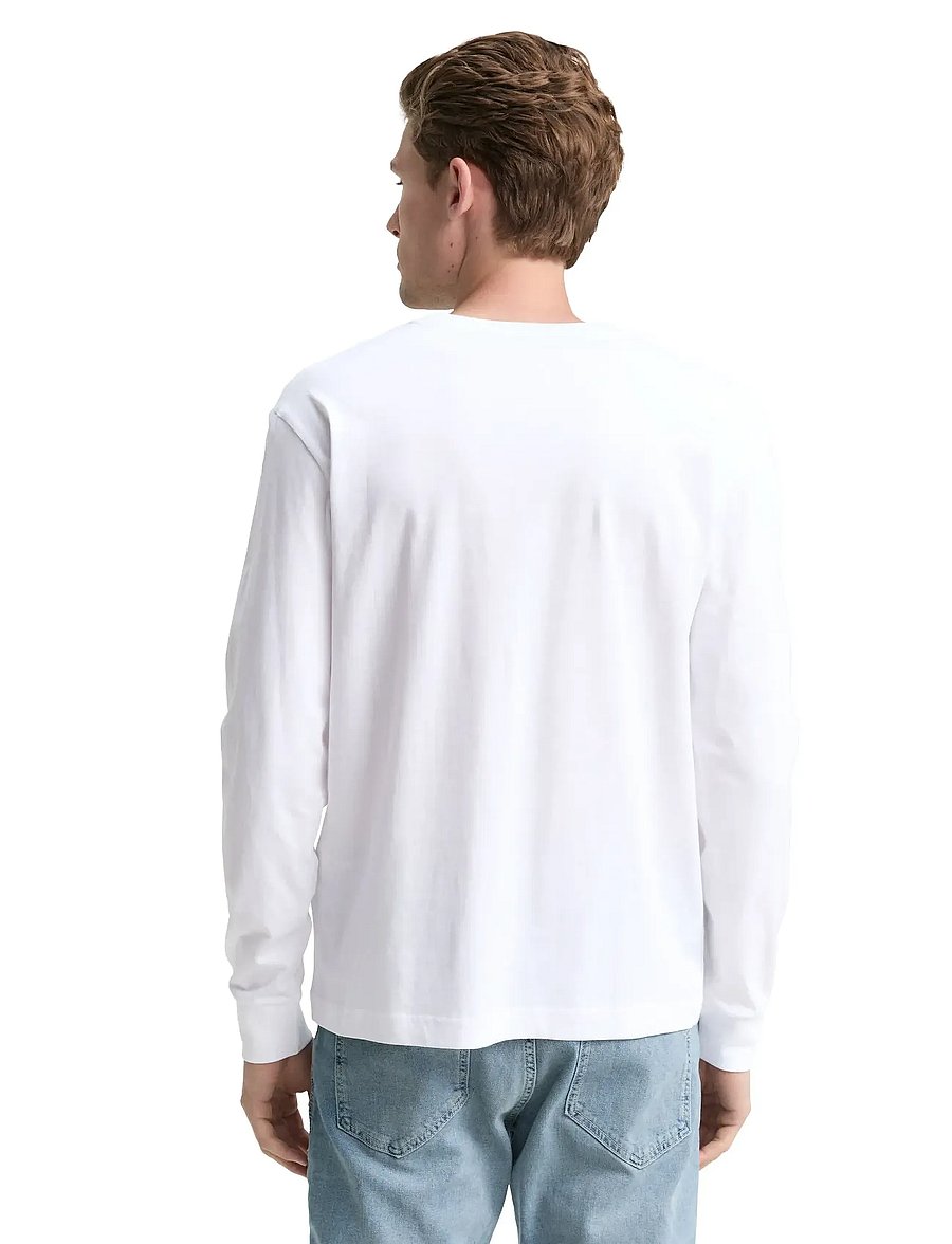 Tom Tailor - printed longsleeve - langærmede t-shirts - white - 2