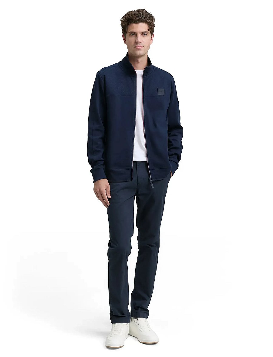 Tom Tailor - detailed stand-up jacket - sweatshirts - sky captain blue - 0