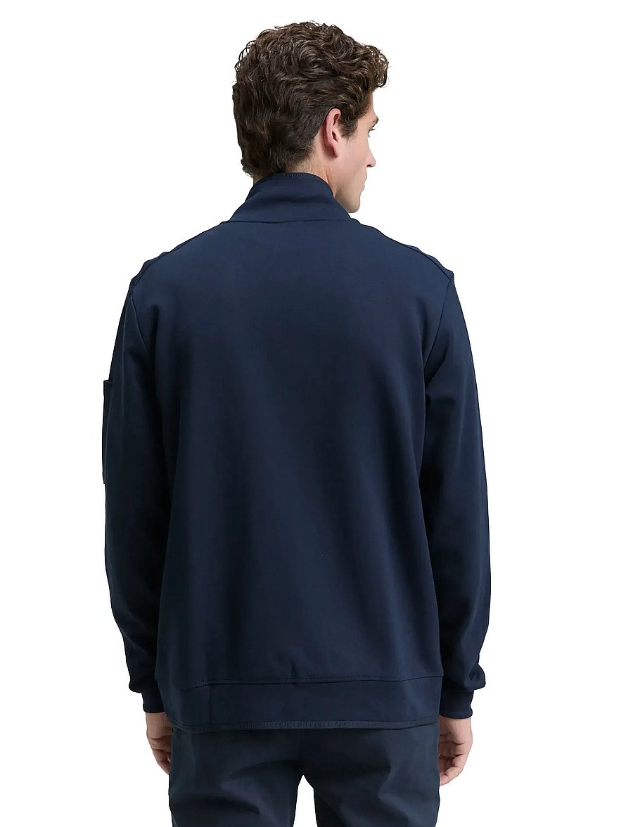 Tom Tailor - detailed stand-up jacket - sweatshirts - sky captain blue - 2