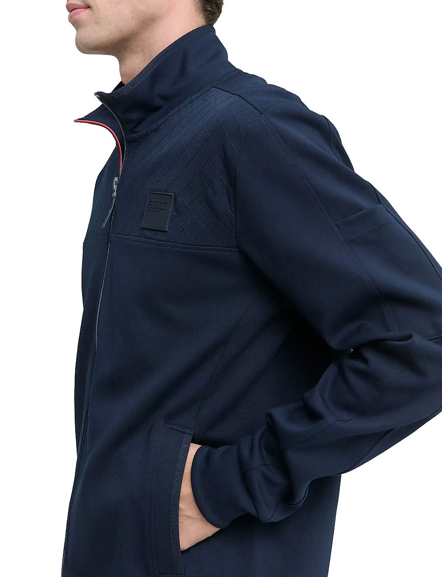 Tom Tailor - detailed stand-up jacket - sweatshirts - sky captain blue - 4