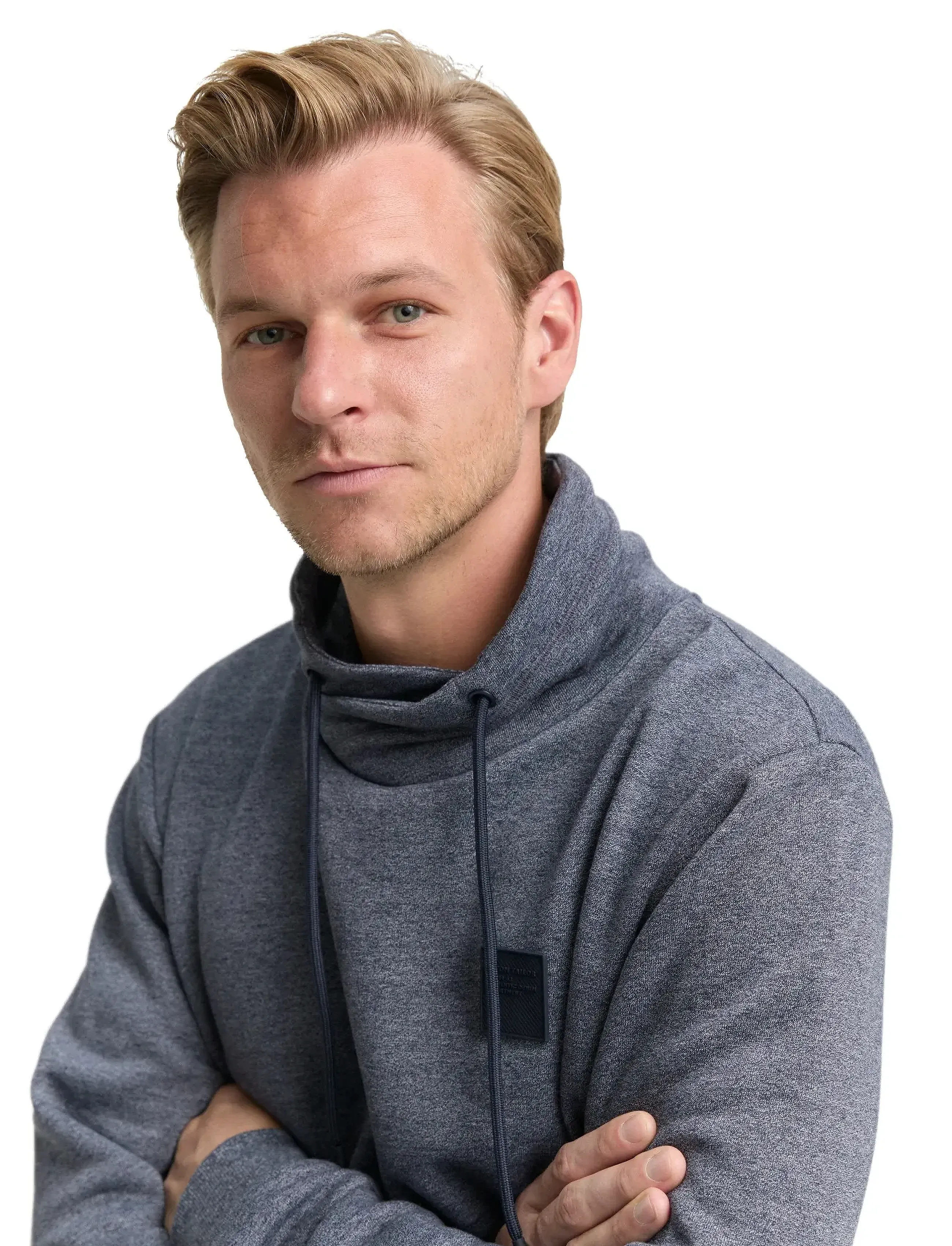 Tom Tailor - structured snood - sweatshirts - navy grindle structure - 4