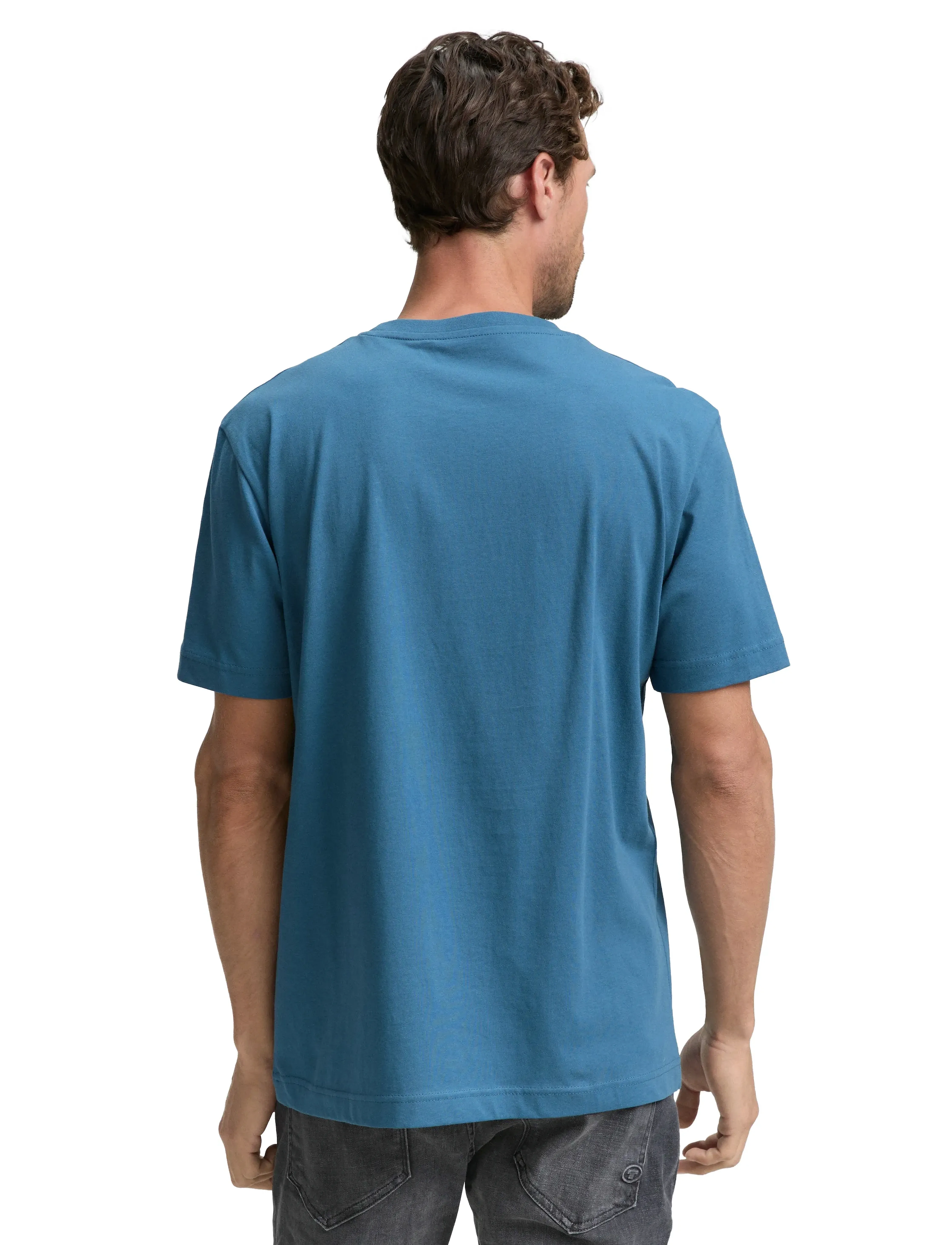 Tom Tailor - photoprinted t-shirt - real teal blue - 2
