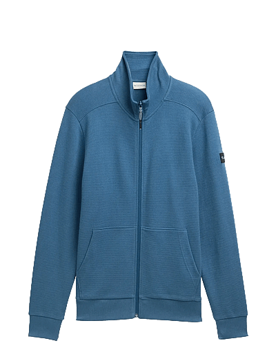 Structured Stand-Up Sweat Jacket - Fullzip Strik