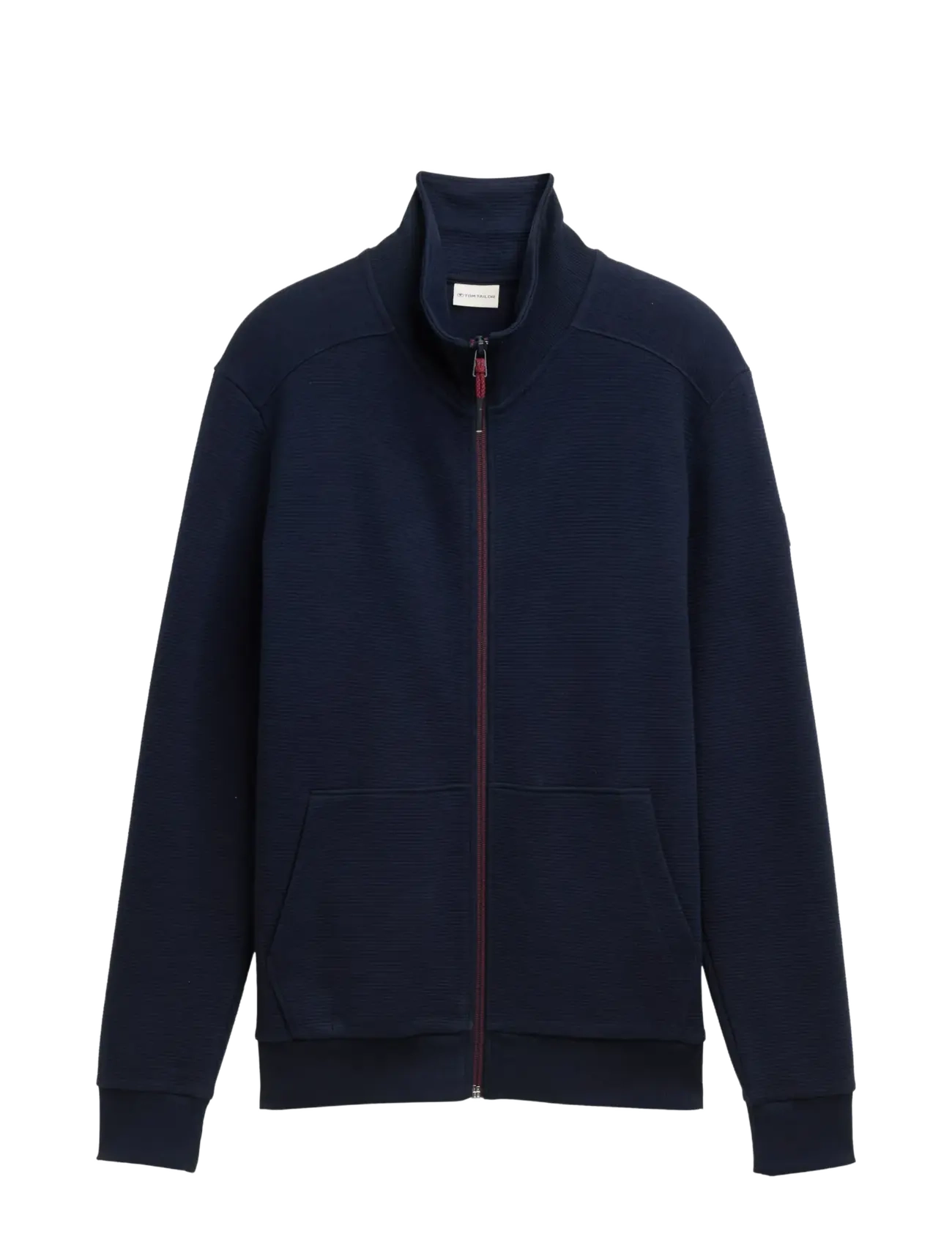 TOM TAILOR Structured Stand-Up Sweat Jacke Navy - S - Herren