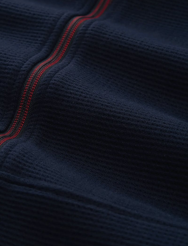 Tom Tailor - structured stand-up sweat jacket - fullzip strik - sky captain blue - 5