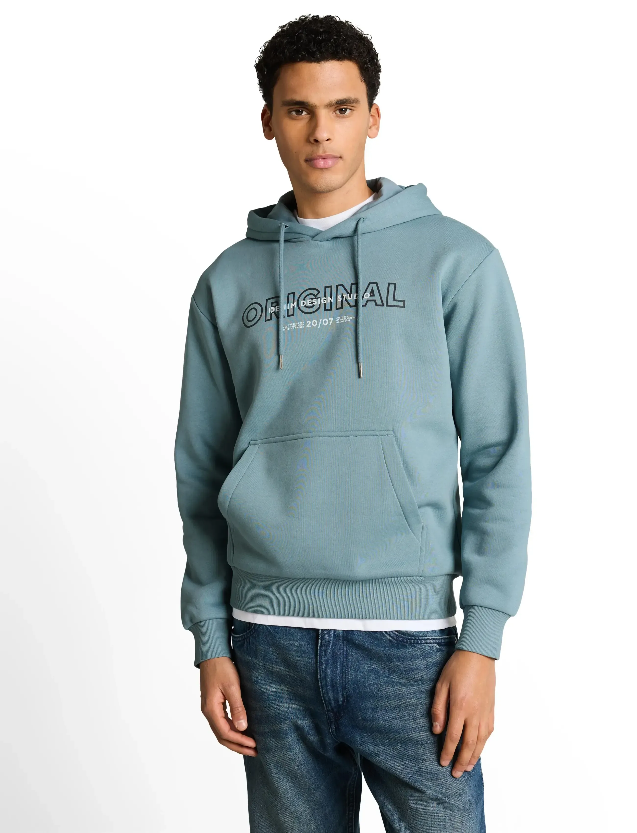 Tom Tailor printed sweat hoodie - Kollektionen - CITADEL BLUE / blue