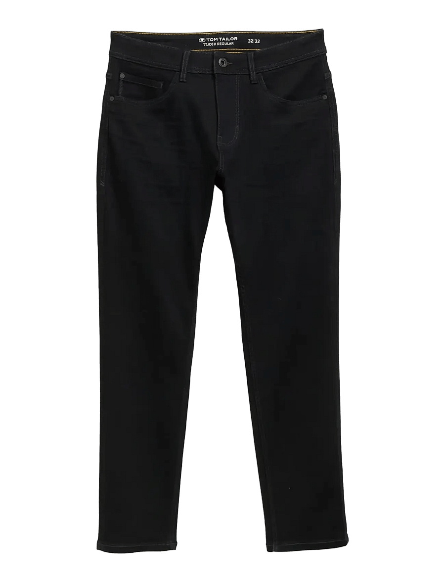 Tom Tailor - TTJOSH REGULAR - klassikalised teksad - black denim - 1