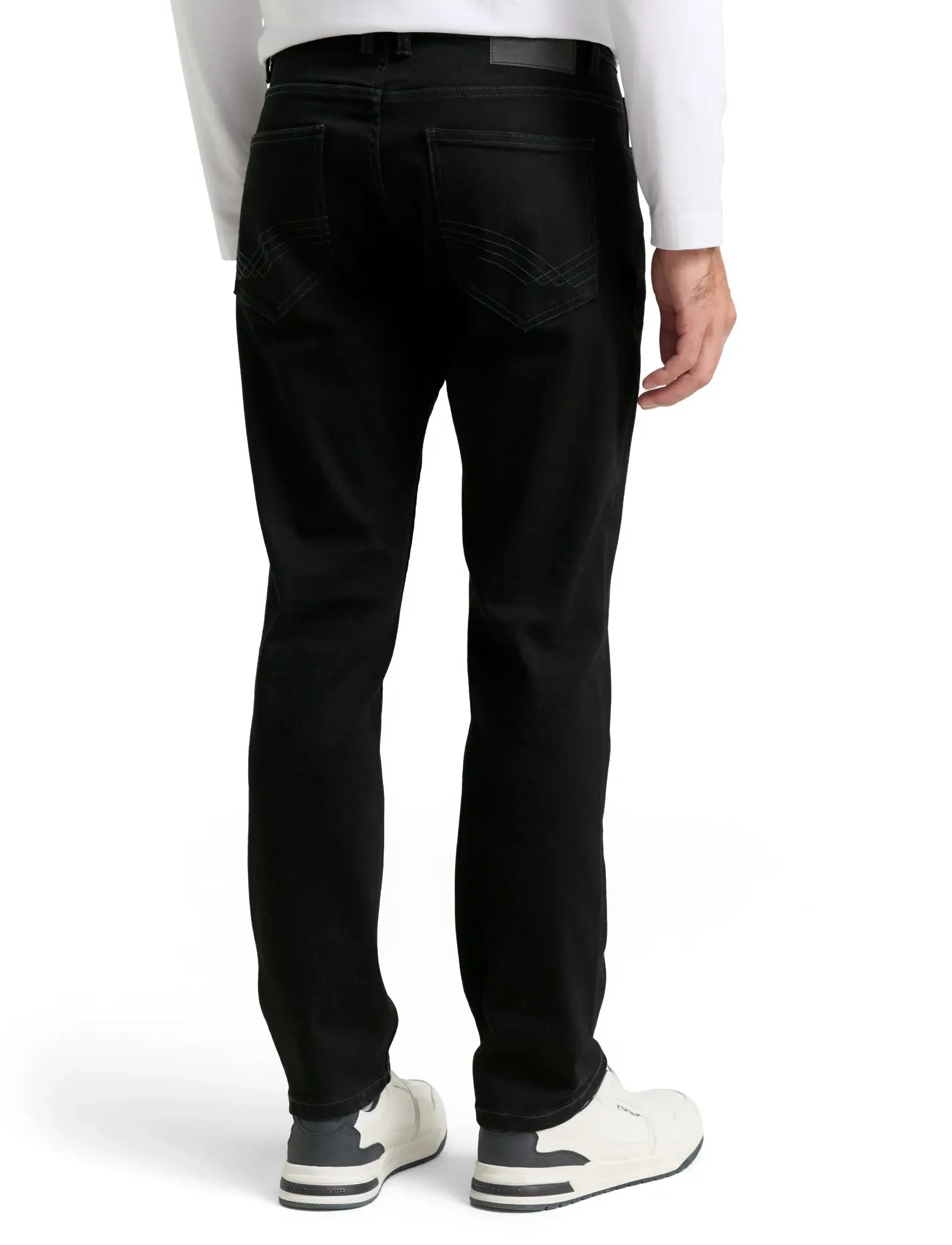 Tom Tailor - TTJOSH REGULAR - trousers & jeans - black denim - 2