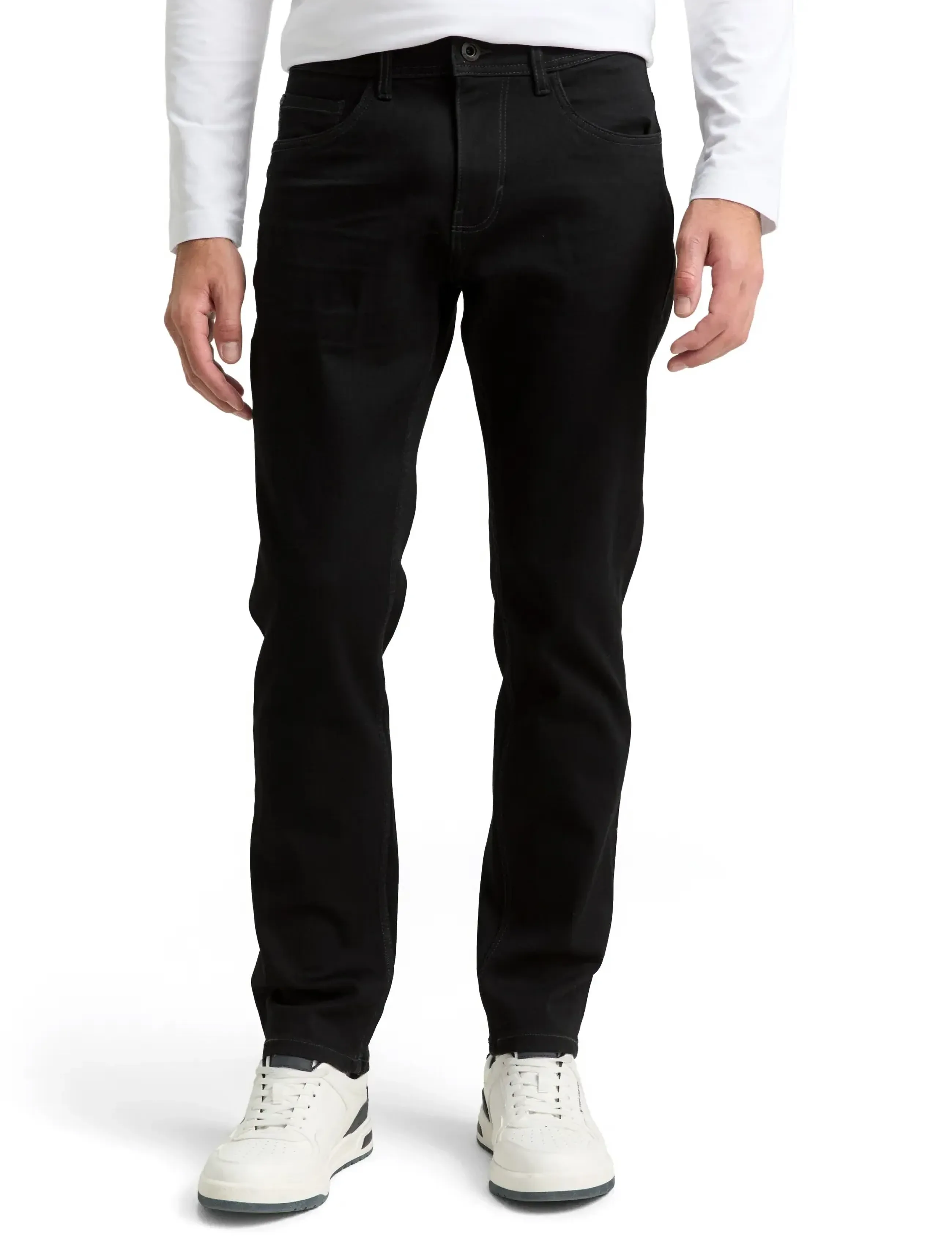 Tom Tailor - TTJOSH REGULAR - trousers & jeans - black denim - 3