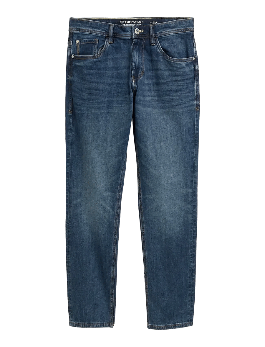 Tom Tailor - TTJOSH REGULAR - regular jeans - mid stone wash denim - 1