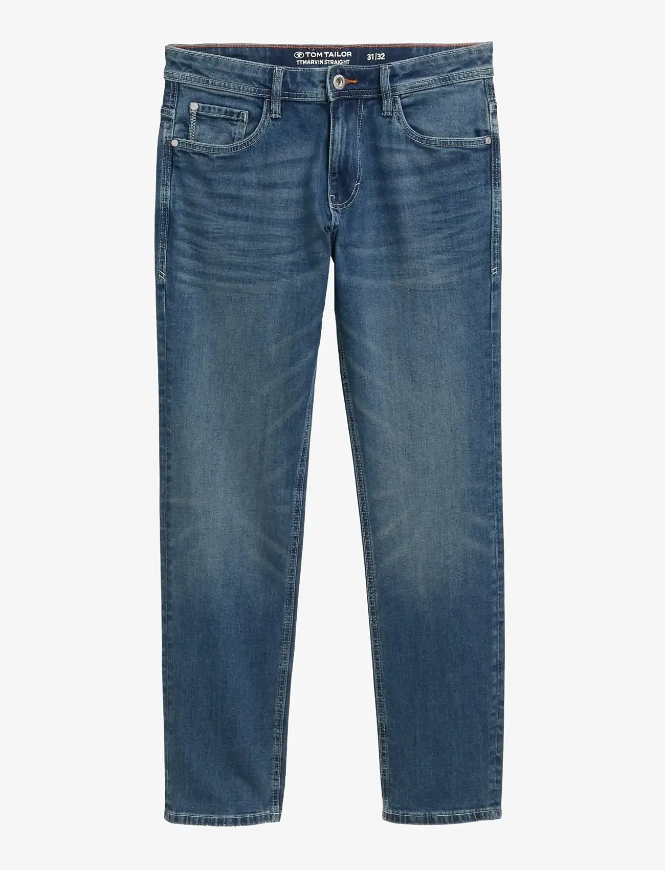 Tom Tailor - TTMARVIN STRAIGHT - regular jeans - used mid stone blue denim - 1
