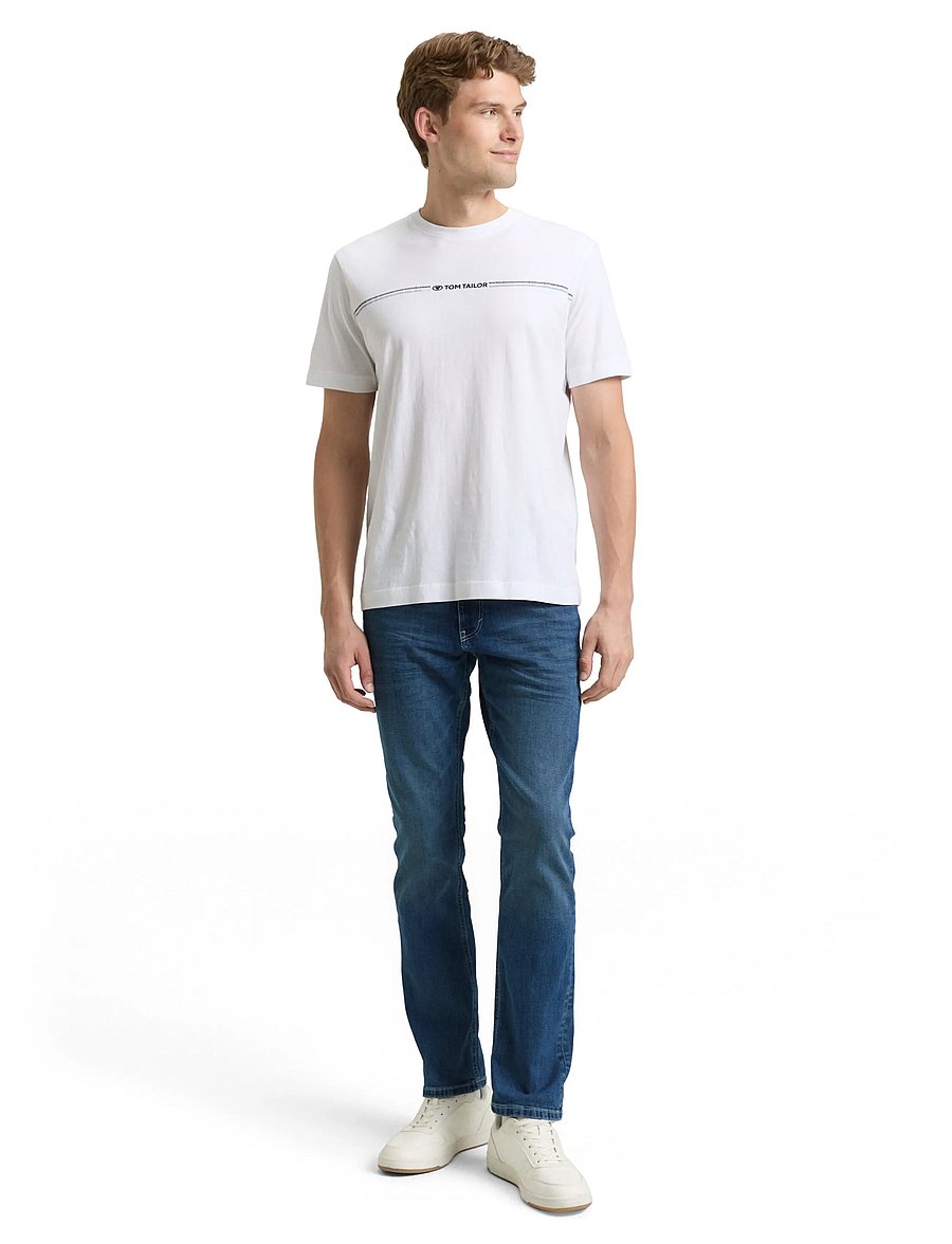 Tom Tailor - TTMARVIN STRAIGHT - klassikalised teksad - used mid stone blue denim - 0