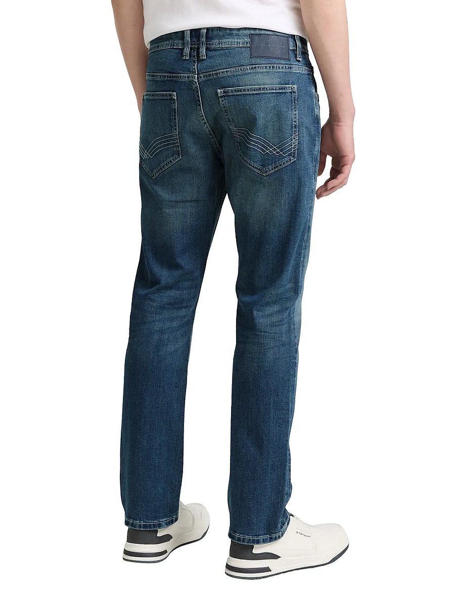 Tom Tailor - TTMARVIN STRAIGHT - regular jeans - used mid stone blue denim - 3
