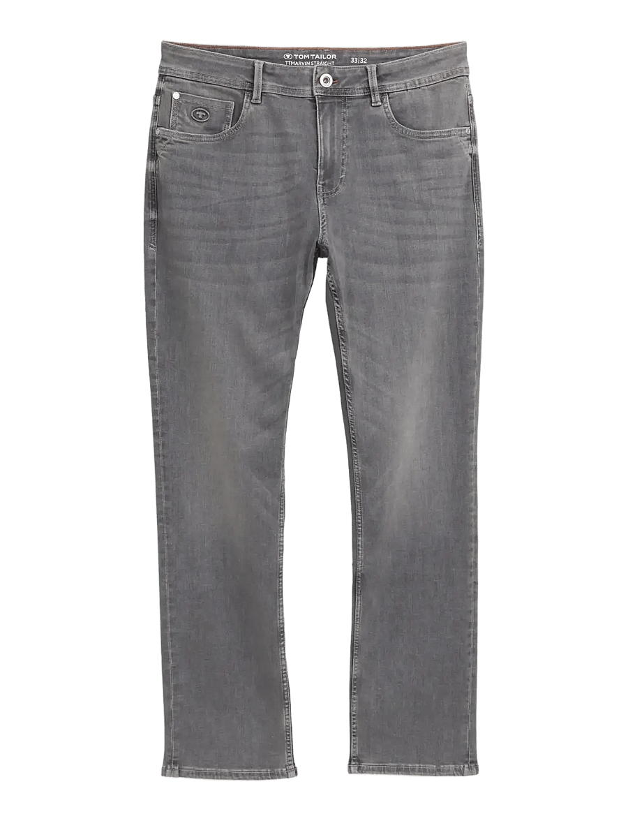 Tom Tailor - TTMARVIN STRAIGHT - klassikalised teksad - grey denim - 1