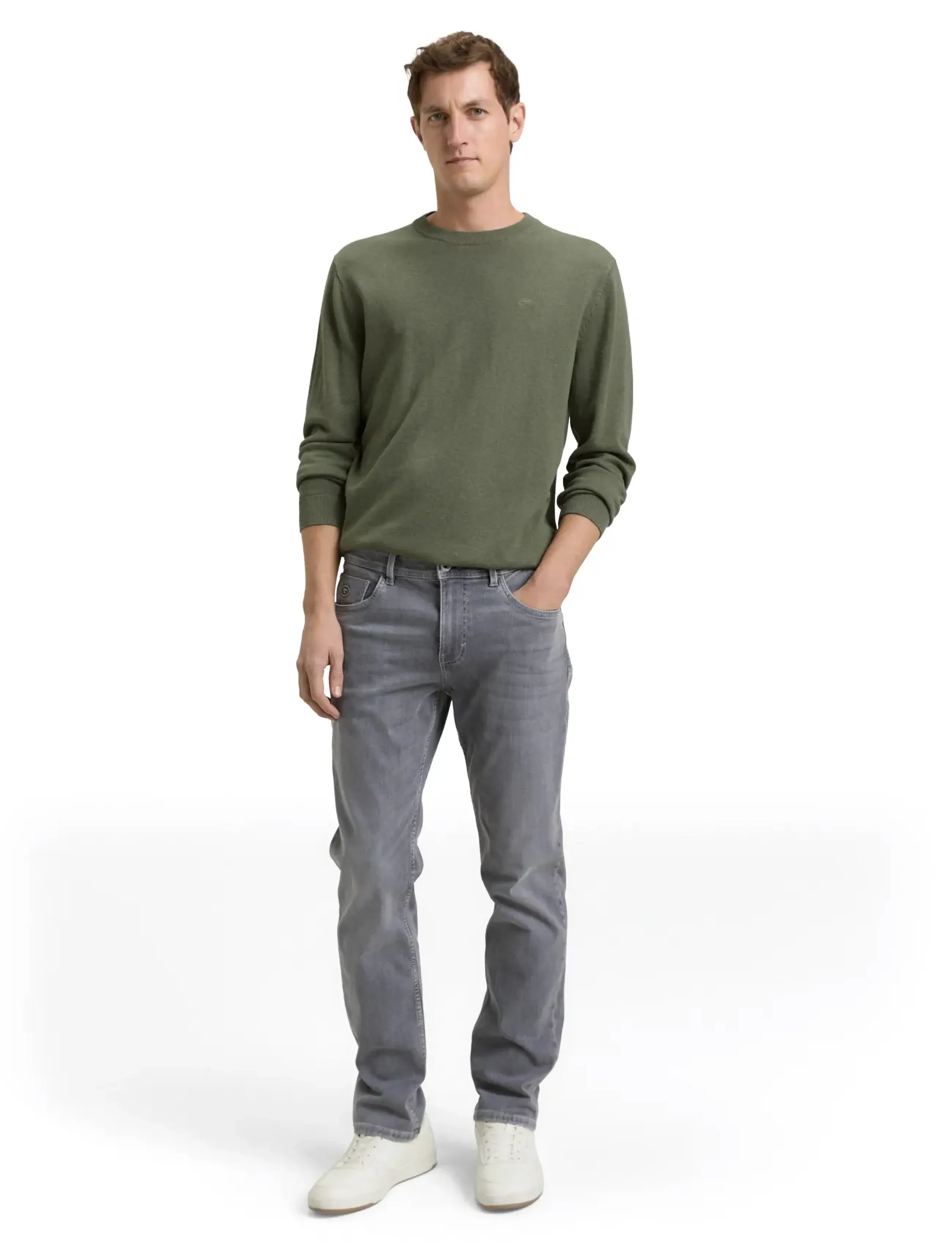 Tom Tailor TTMARVIN STRAIGHT - Farkut - GREY DENIM / grey