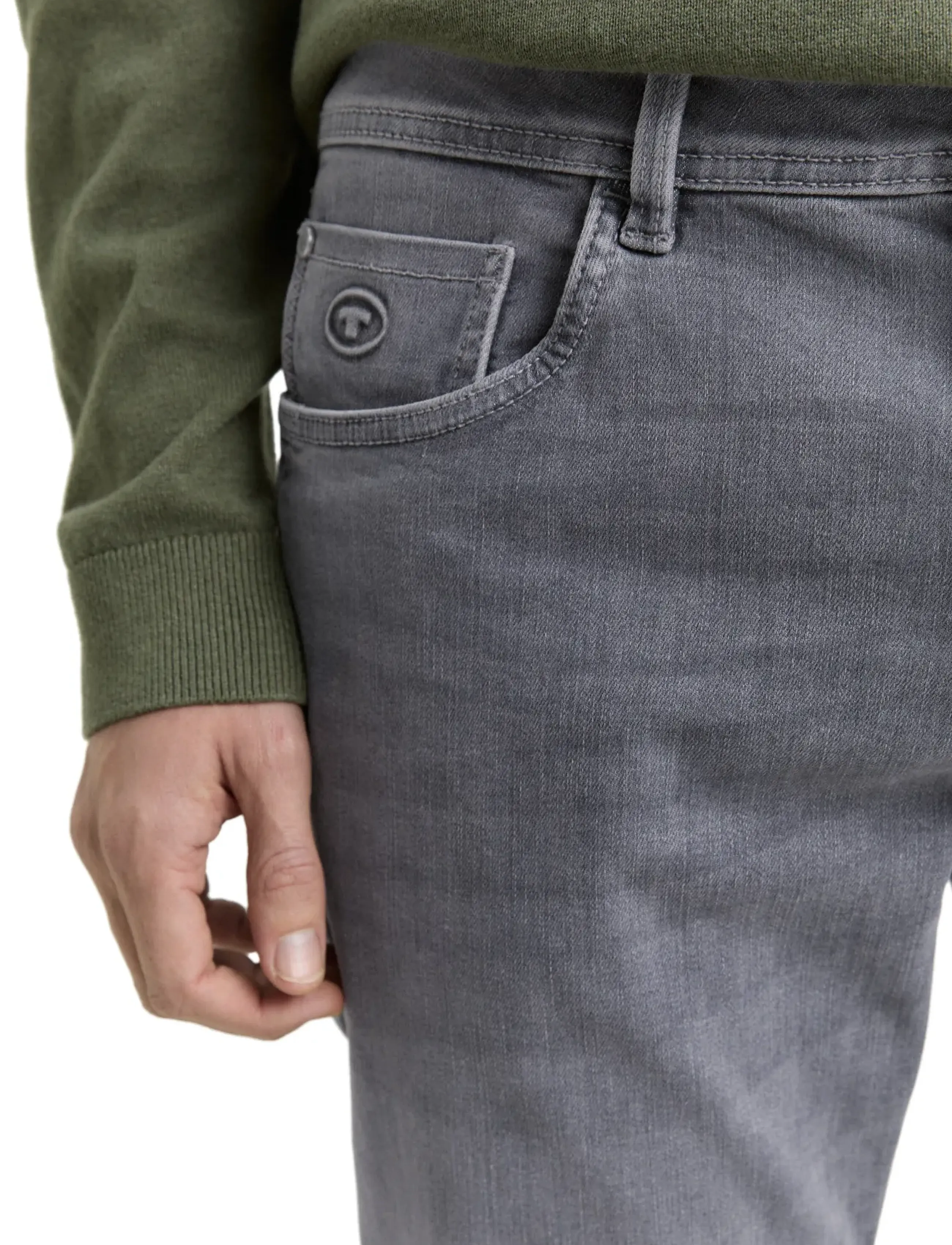 Tom Tailor - TTMARVIN STRAIGHT - regular jeans - grey denim - 4