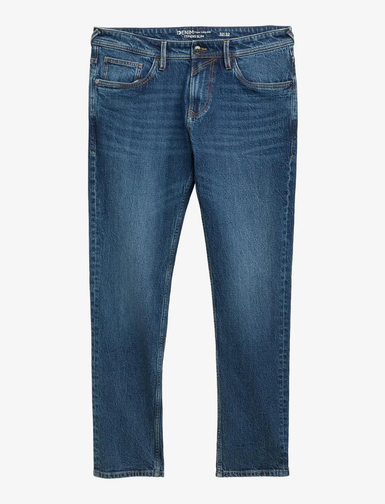 Tom Tailor - TTPIERS SLIM - slim jeans - used dark stone blue denim - 1