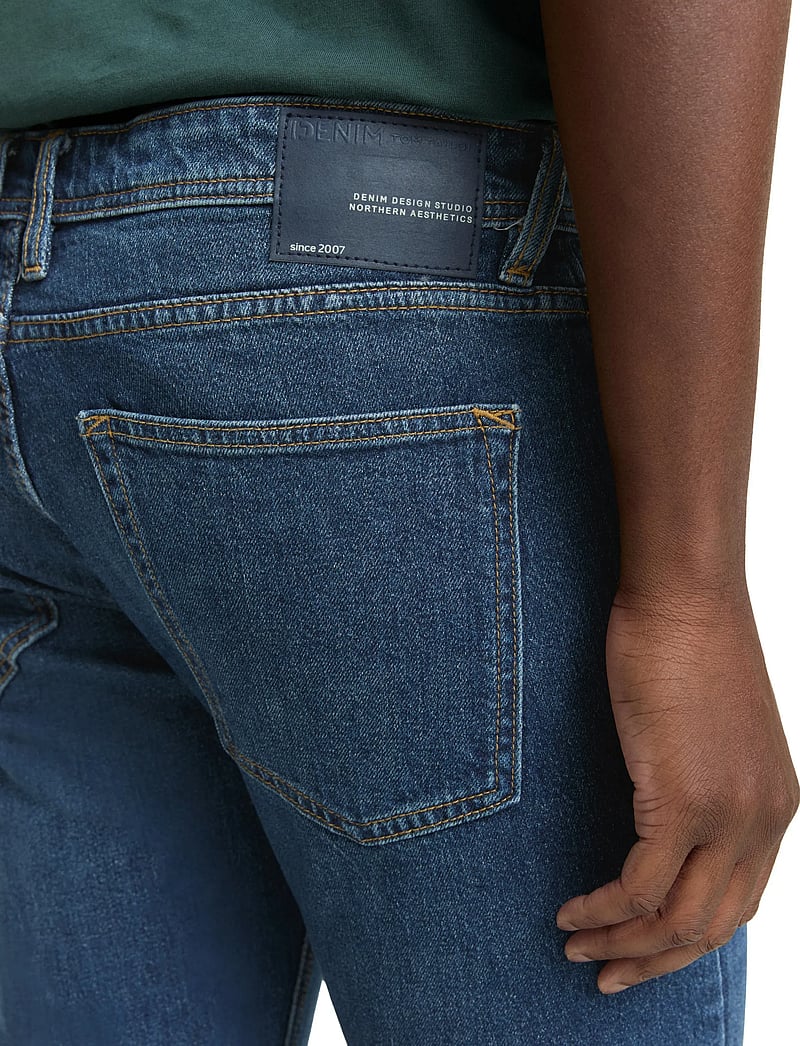 Tom Tailor - TTPIERS SLIM - kitsad teksad - used dark stone blue denim - 5